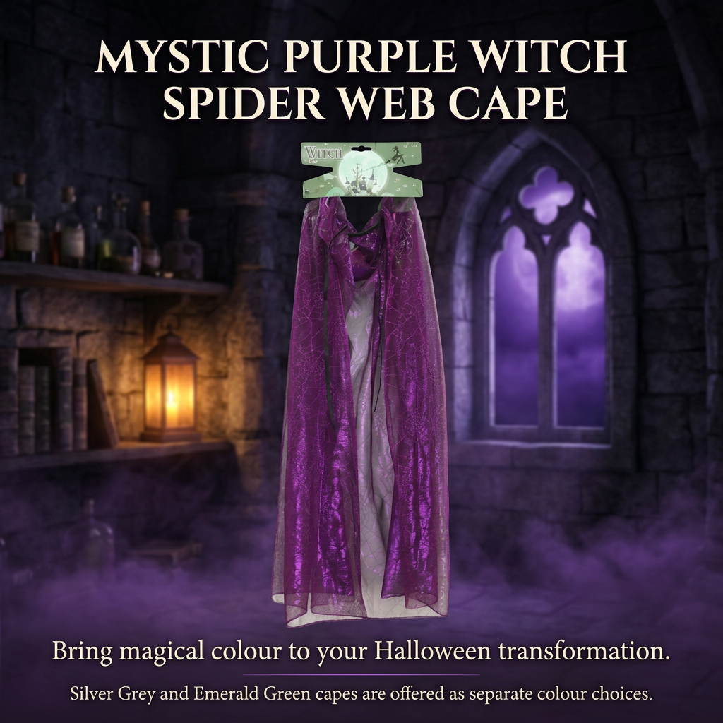 Witch Spider Web Cape Purple