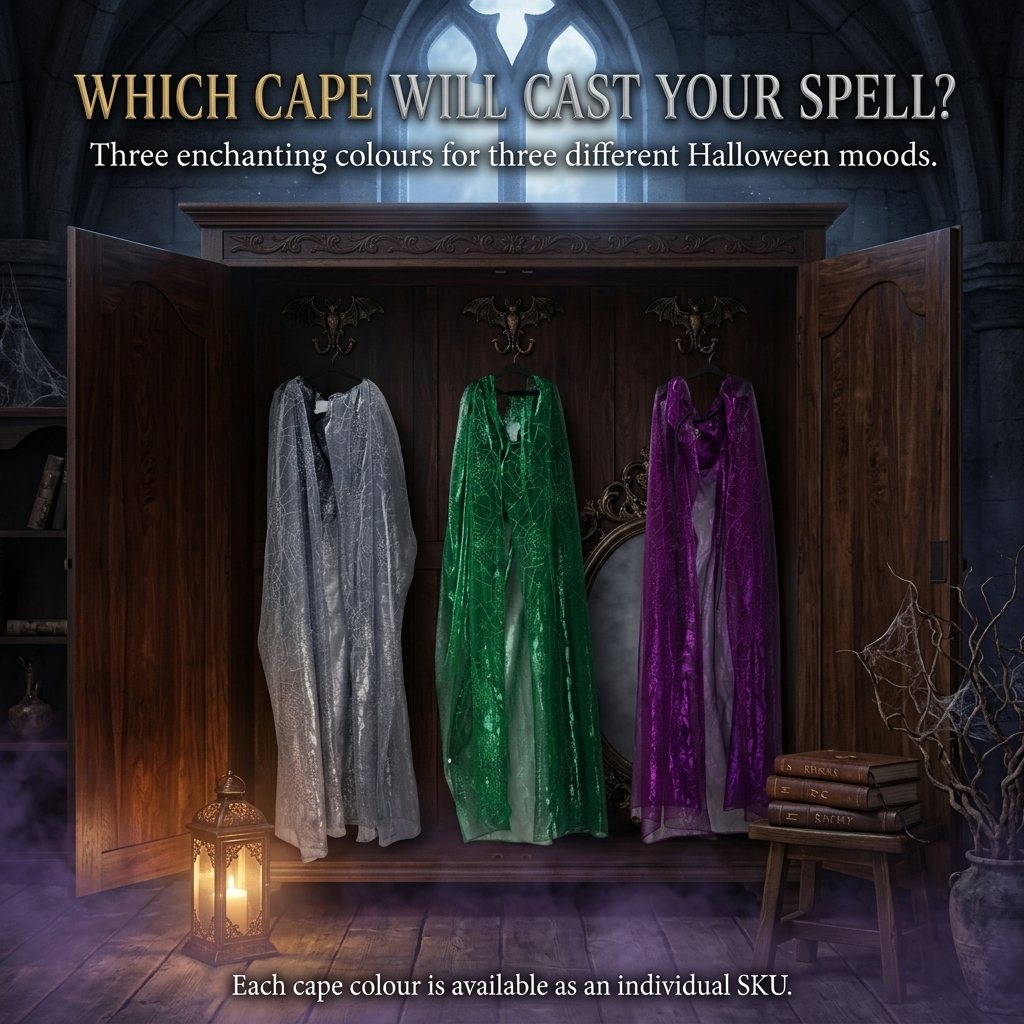 Witch Spider Web Cape Purple
