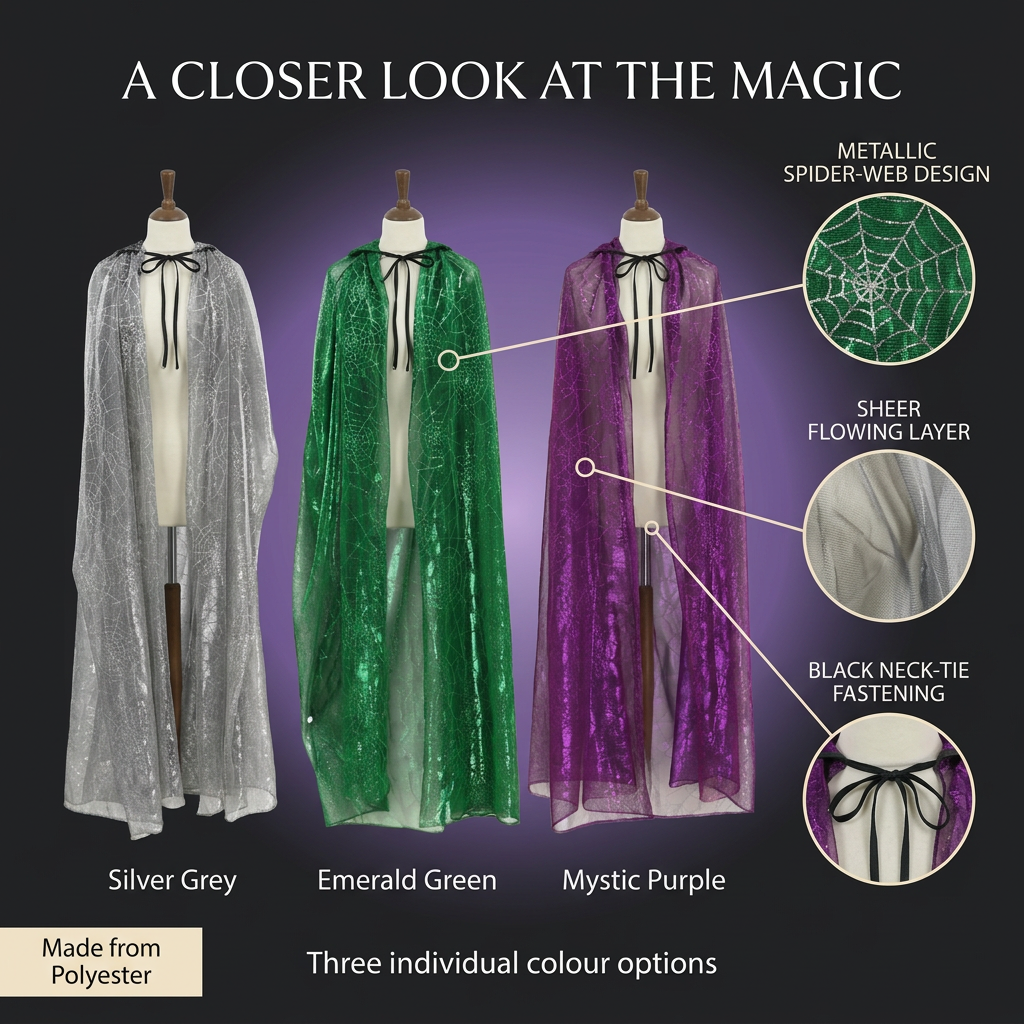 Witch Spider Web Cape Purple