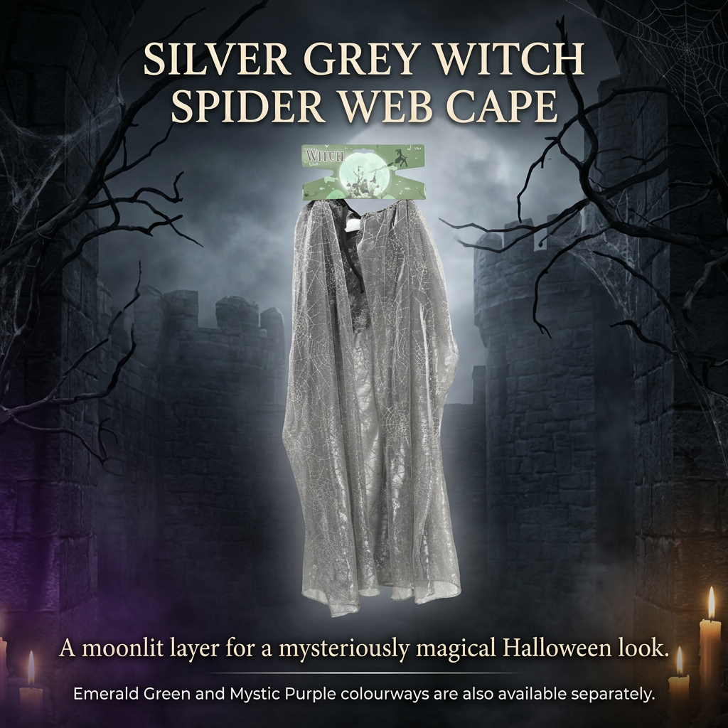 Witch Spider Web Cape Grey