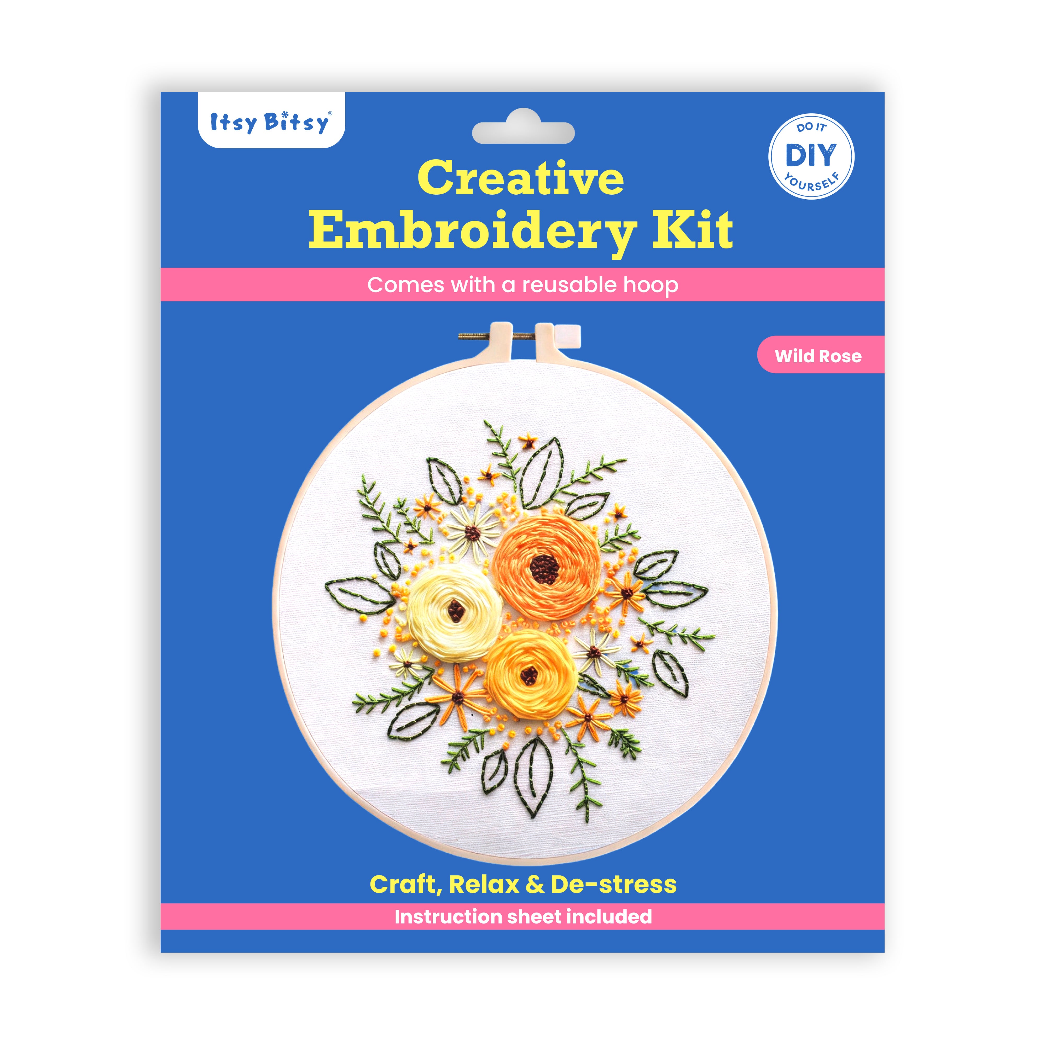 Creative Embroidery Kit Wild Rose