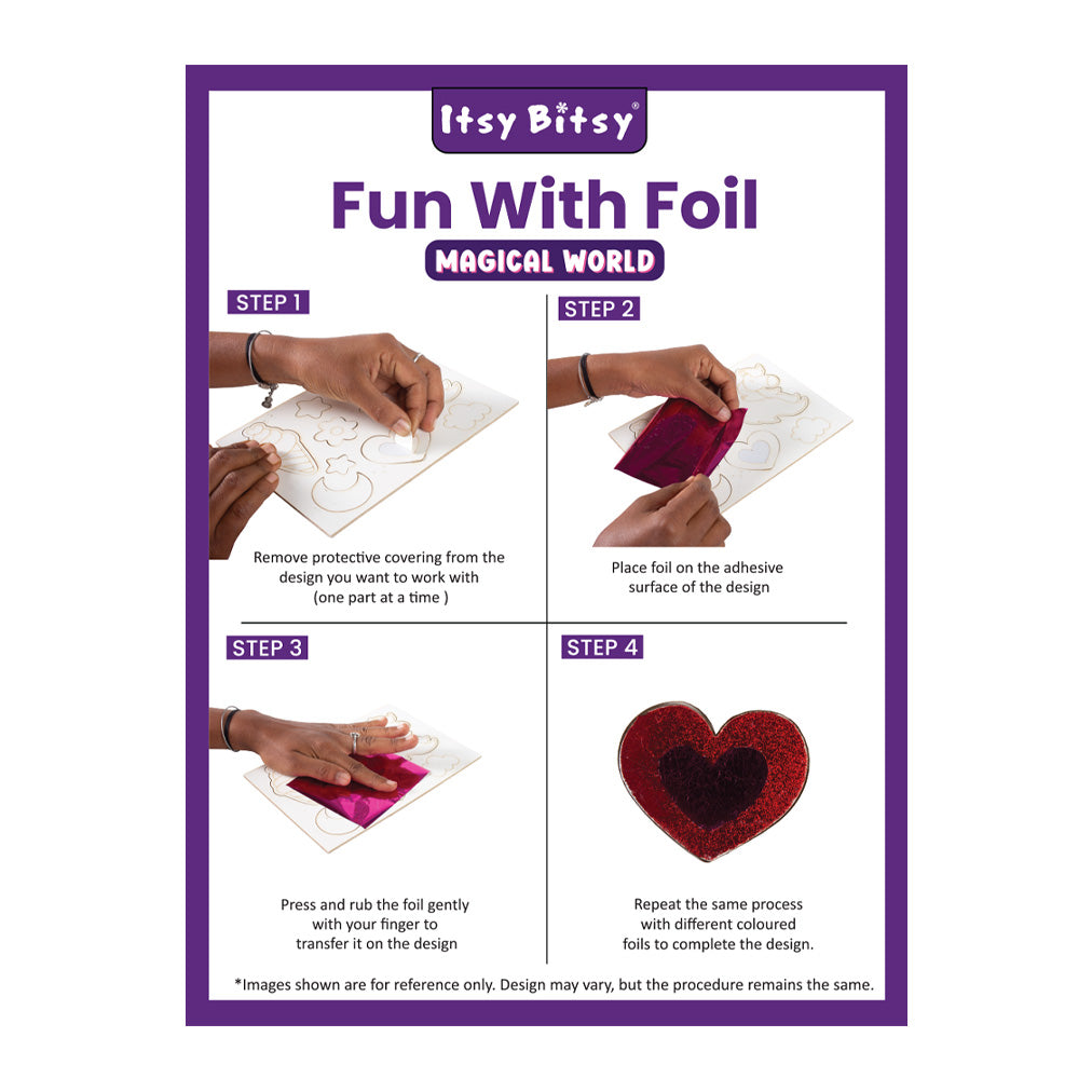 DIY Peel and Press Fun with Foil Kit Magical World 9.25 X 6.5inch Box