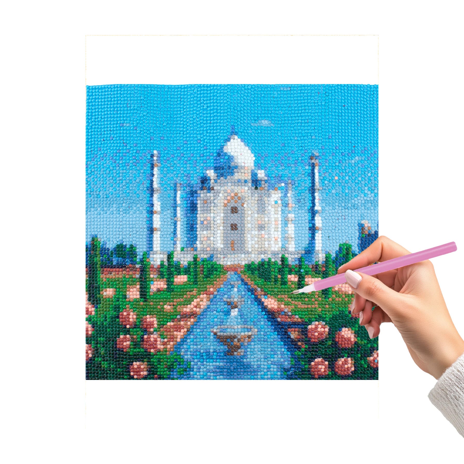 5D Diamond Painting Kit Taj Mahal 30 X 30cm 1pc Acetate Box