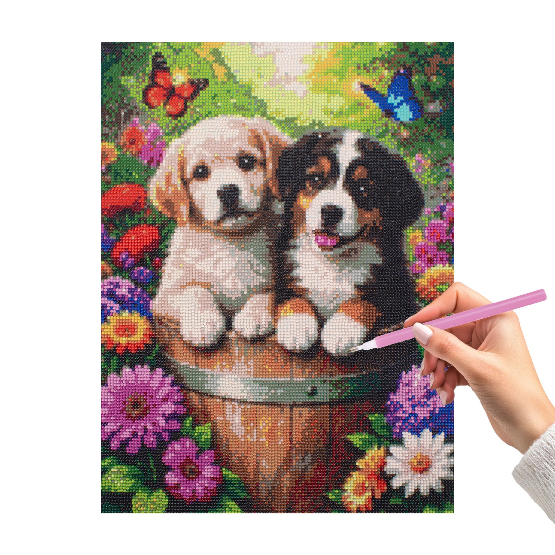 5D Diamond Painting Kit Fur Friends 40 X 50cm 1pc Acetate Box