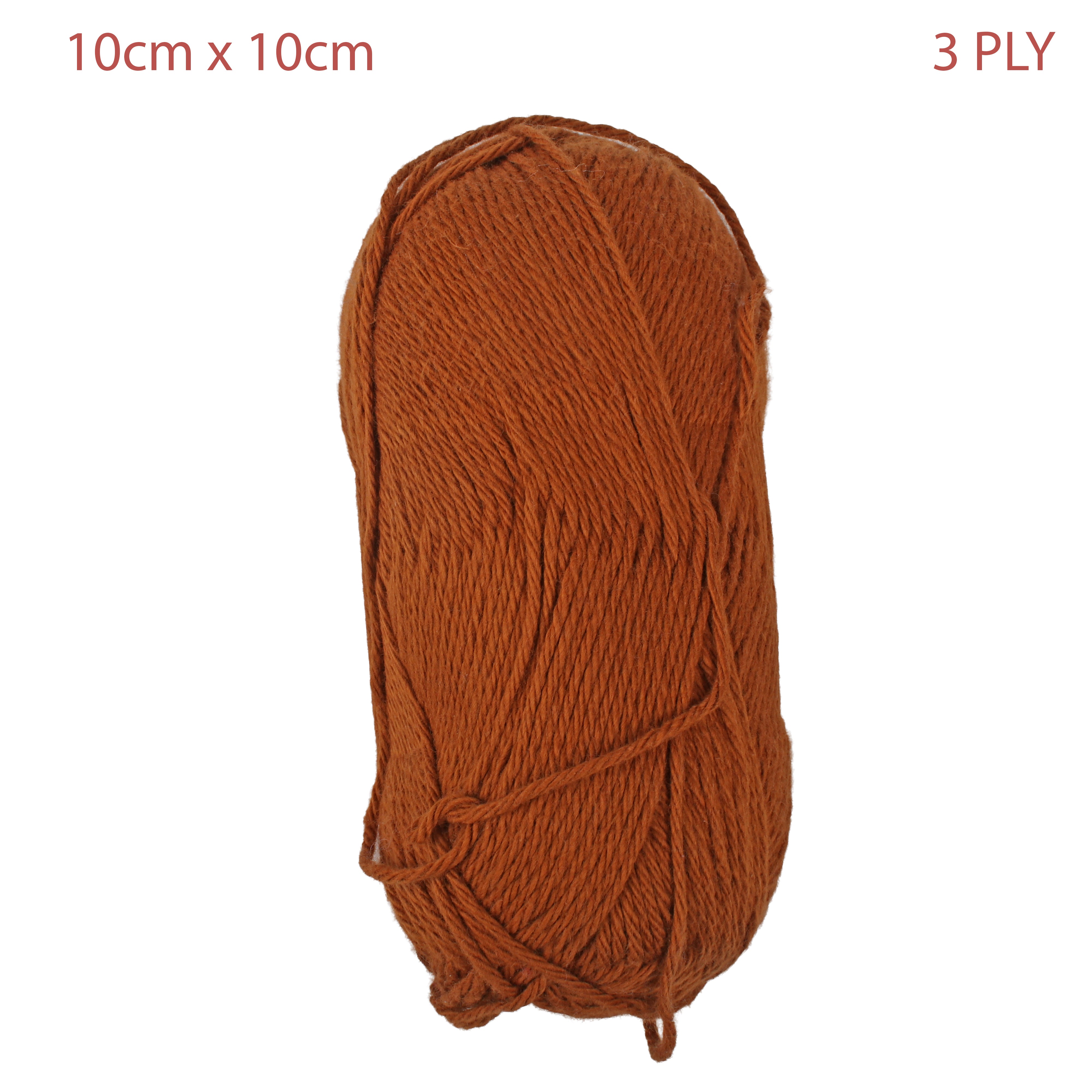 Cotton Comfy Knitting/Crochet Yarn 100% Cotton Wood Brown 169m 100g