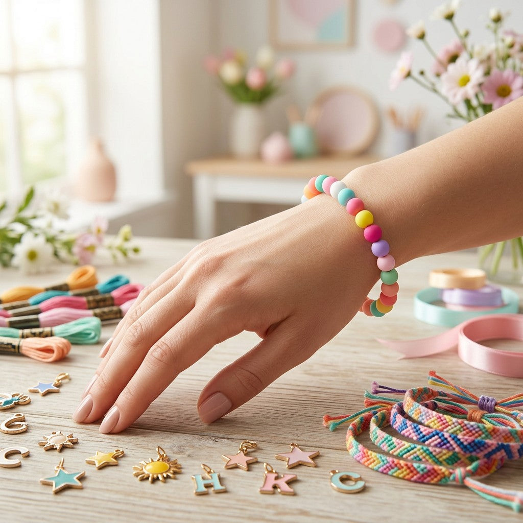 Candy Art Beads Round Shape 8mm 33 Beads 1String
