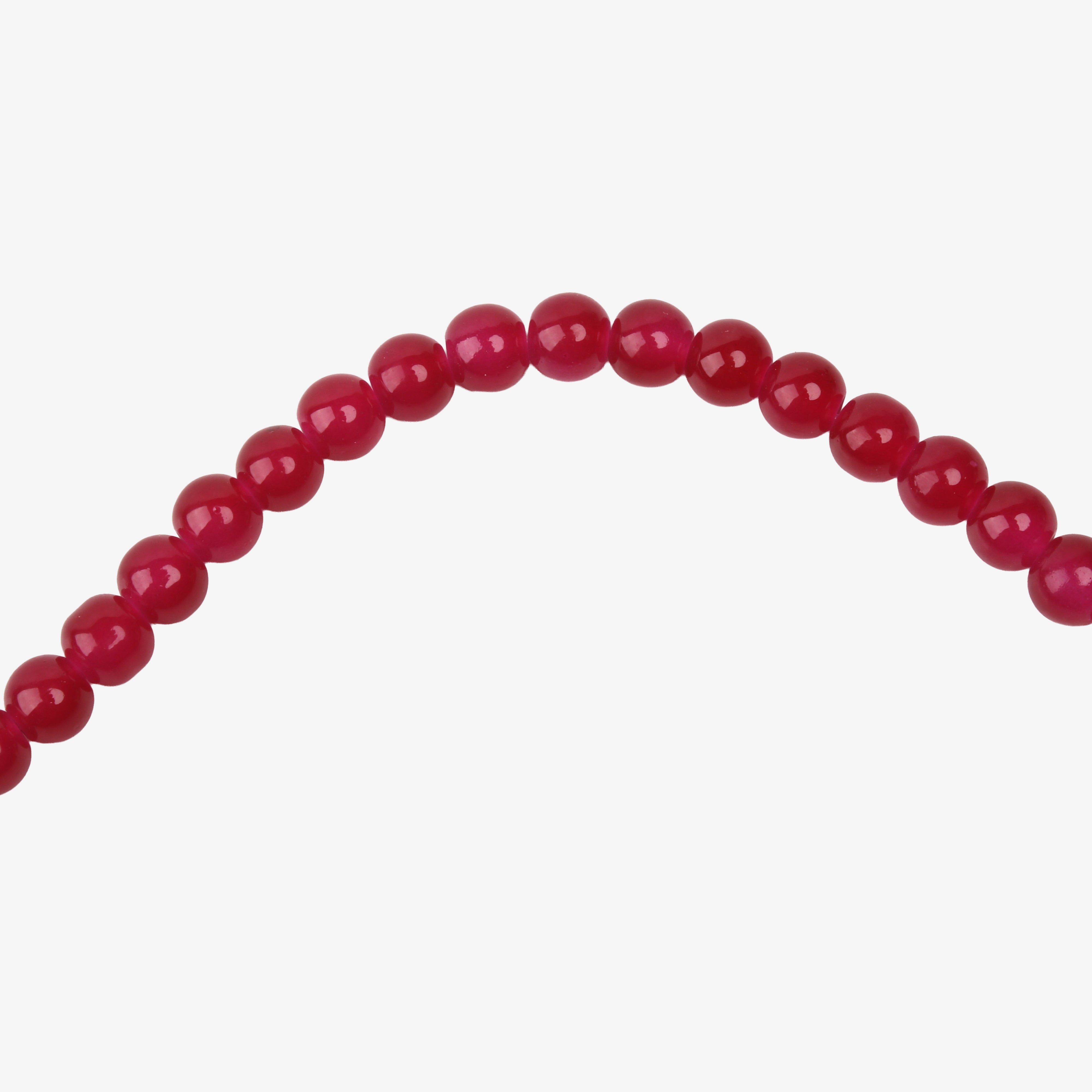 Glass Bead Round Sangria Pink 8mm 35beads 1string