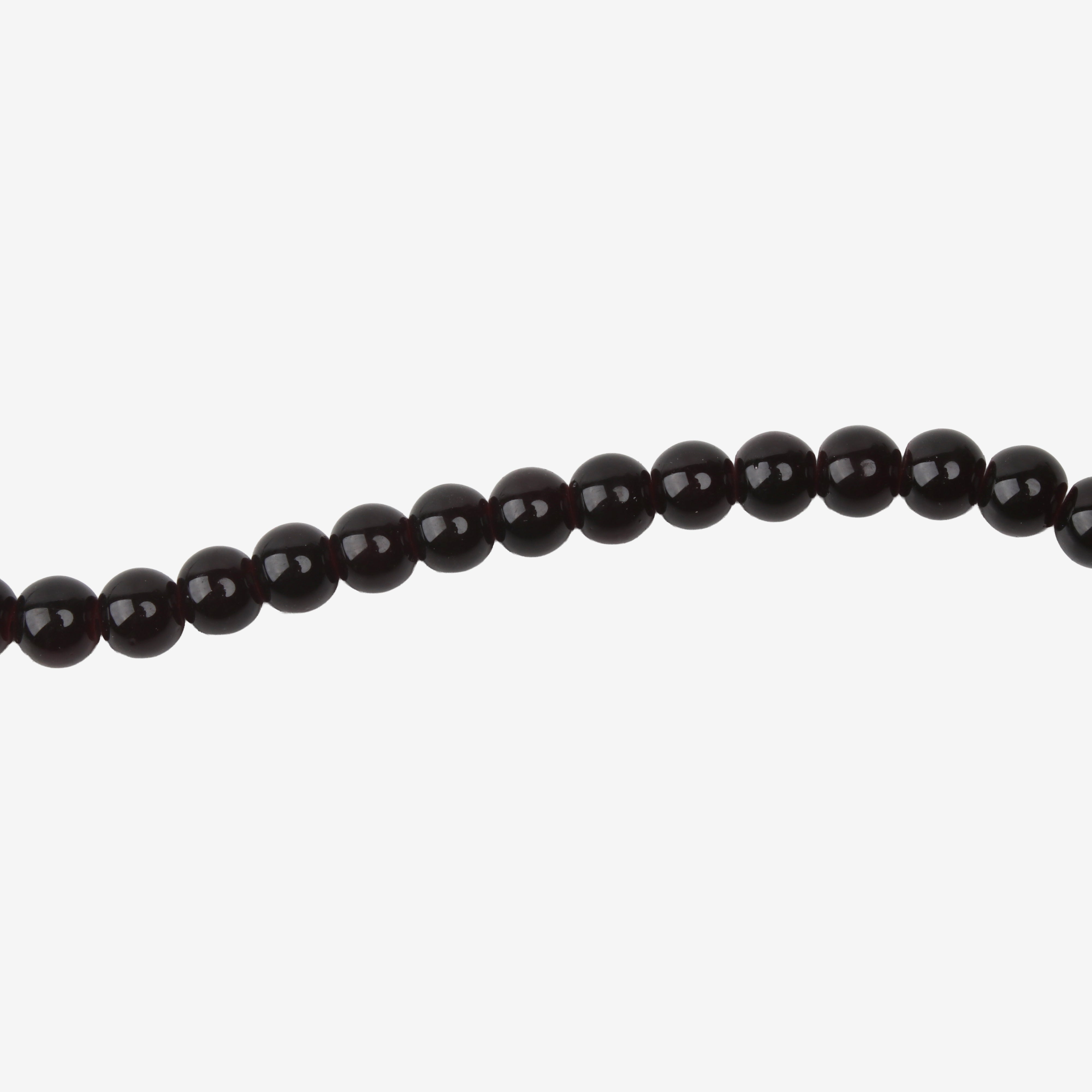 Glass Bead Round Burgundy 8mm 35beads 1string