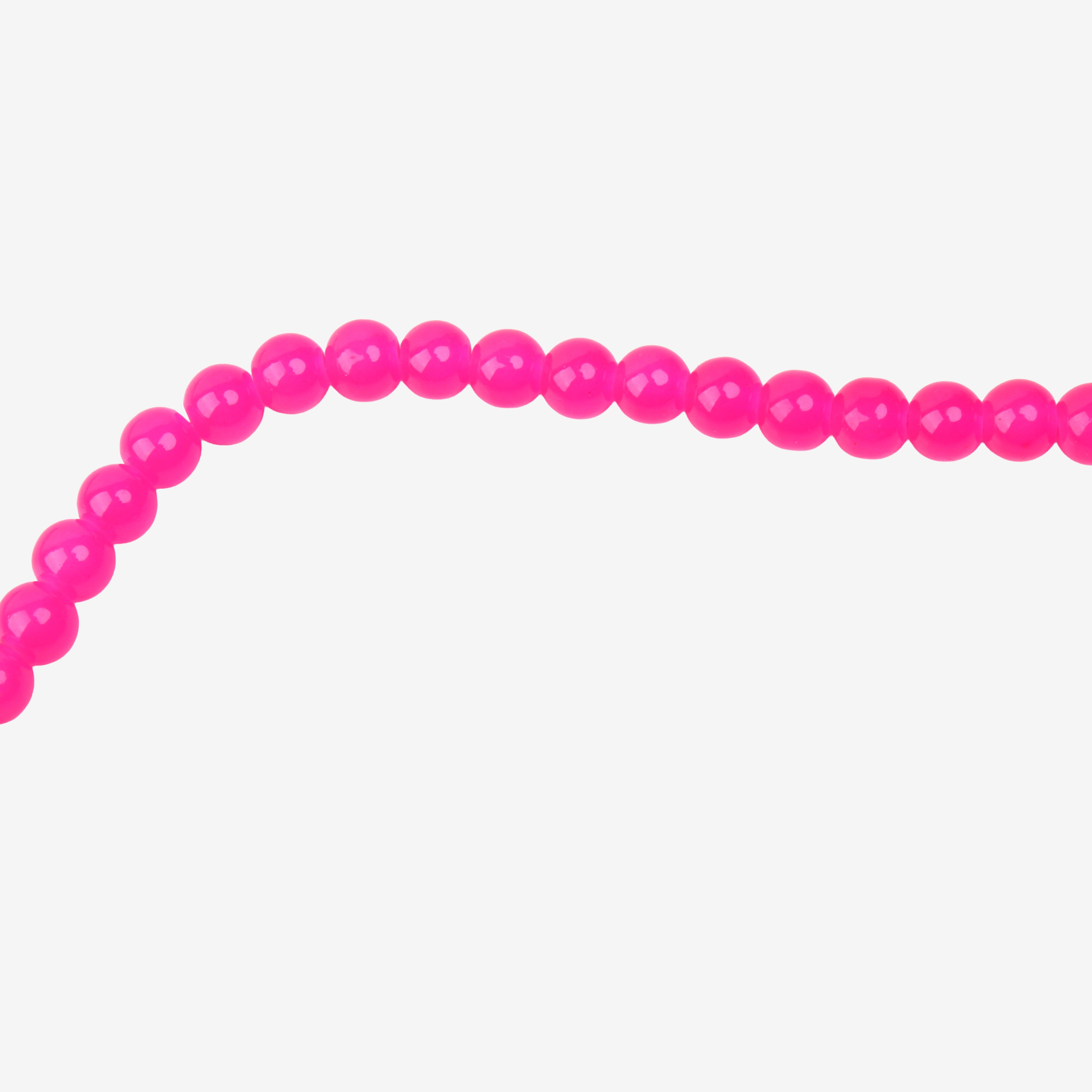Glass Bead Round Dark Pink 8mm 35beads 1string