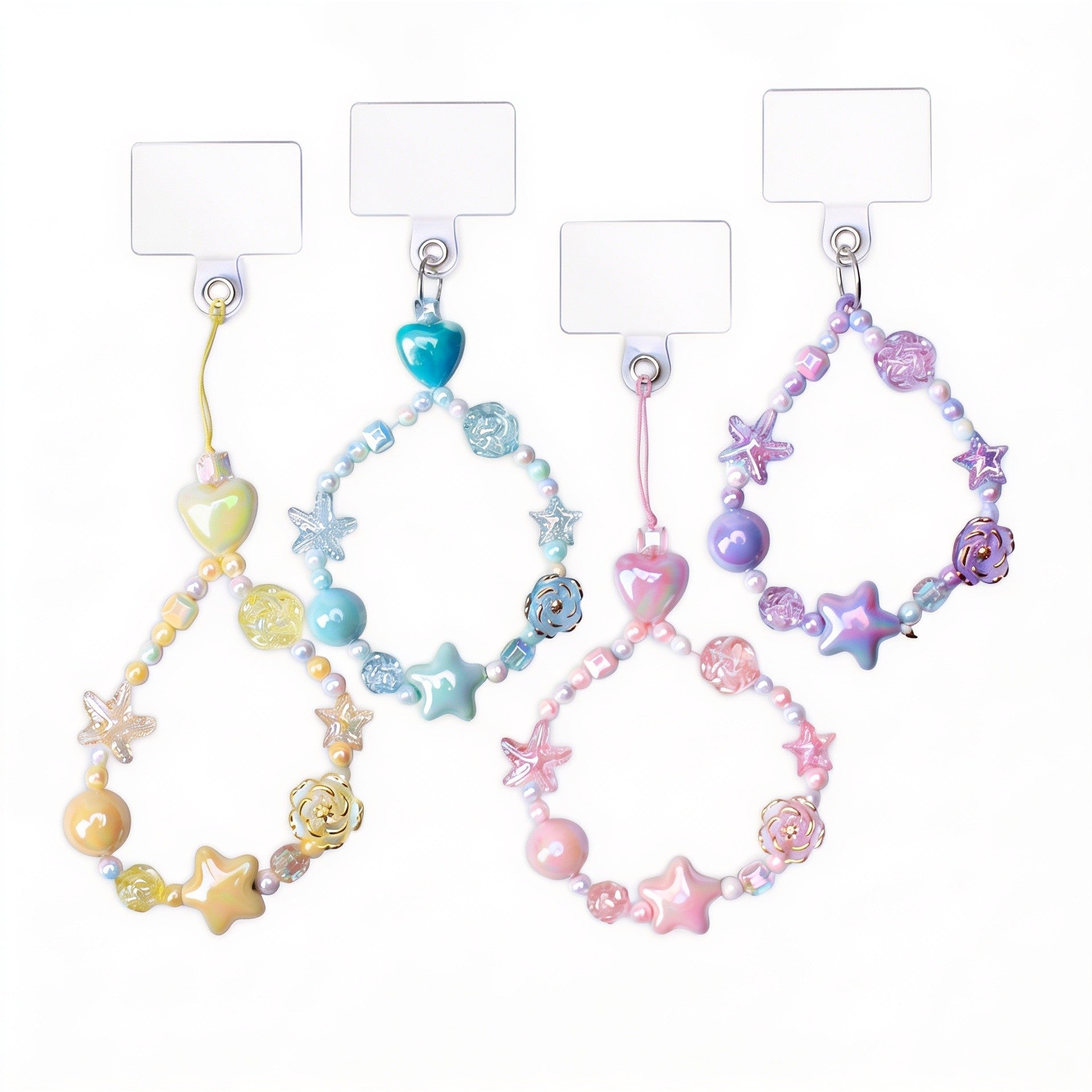 Phone Charm Star Flora Sky Blue 1pc