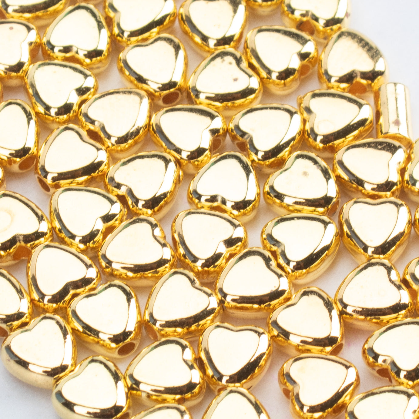 Metalized Charms Heart Gold 3mm 5gm PBHC IB