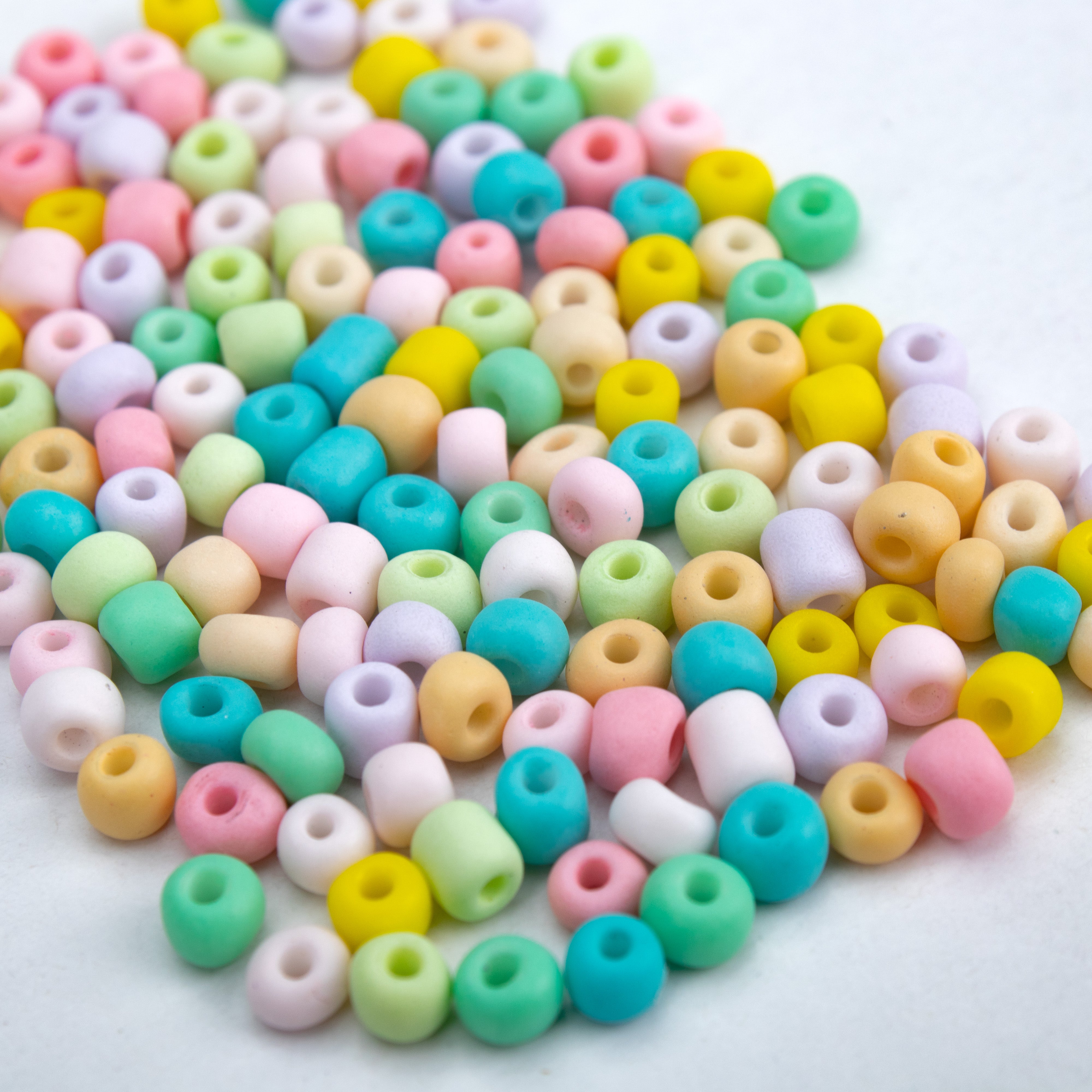 Seed Beads Assorted Pastel Mix 3mm 20gm PBHC IB