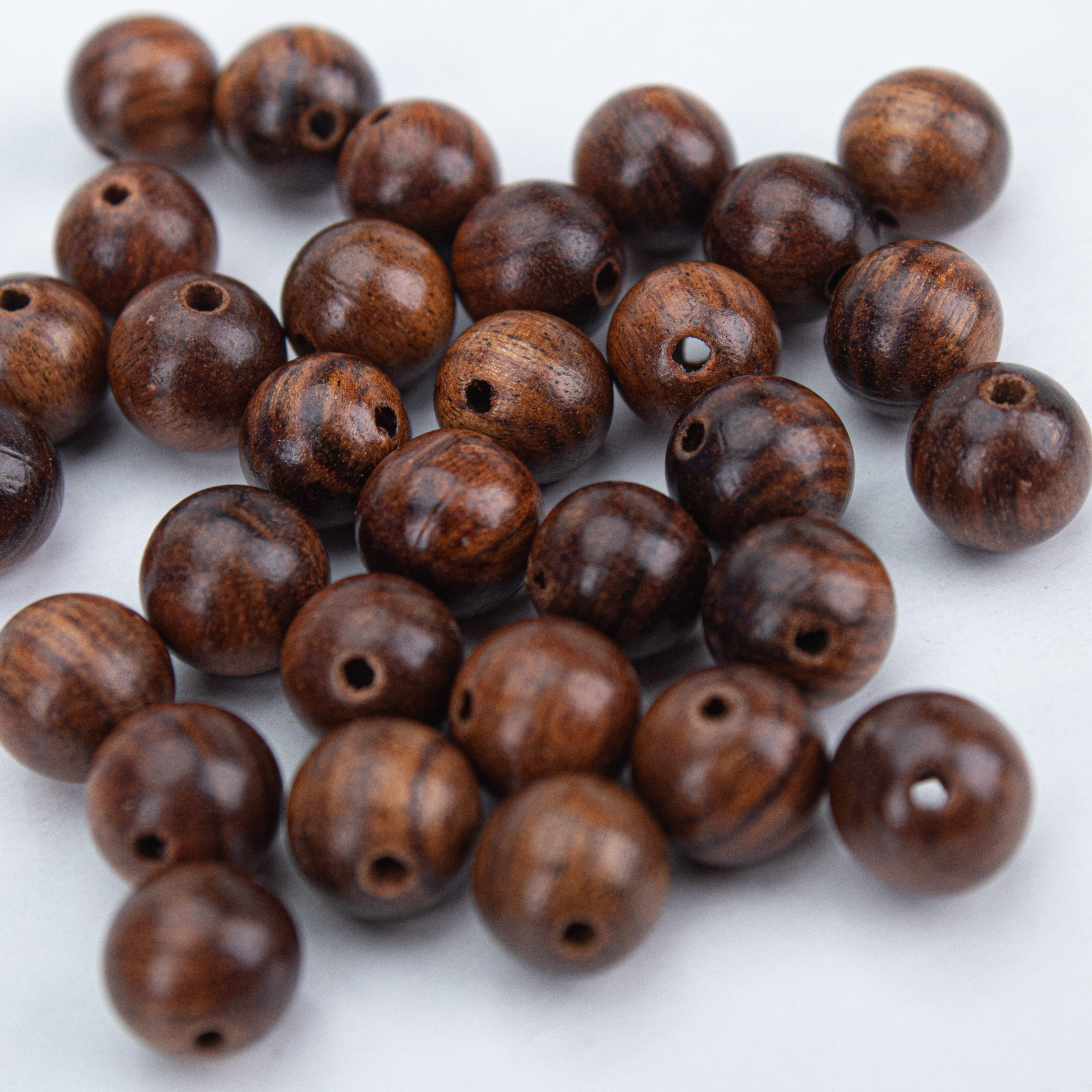 Wooden Beads Dark Brown 6mm 10gm PBHC IB