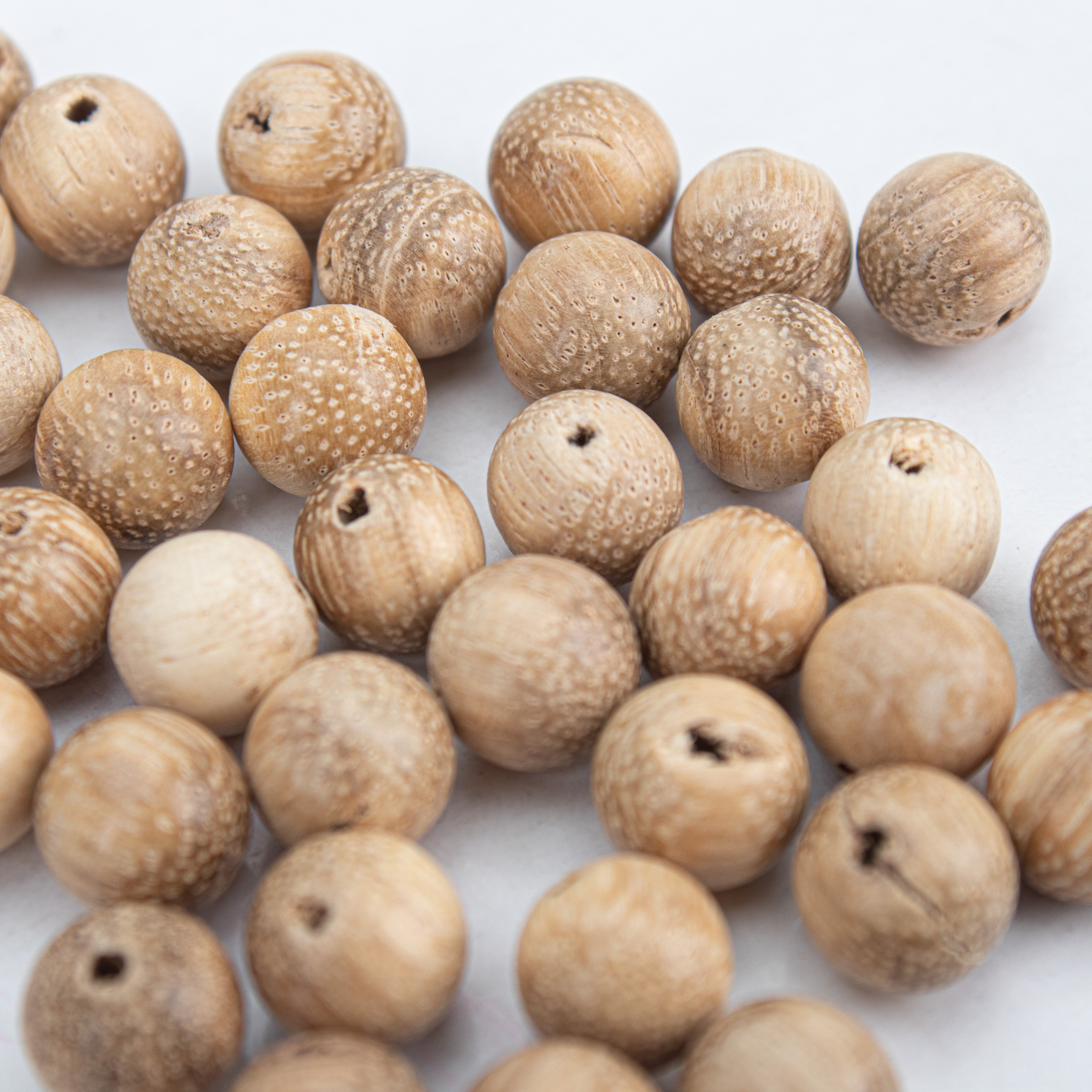 Agar Wood Beads Light Brown Round 8mm 10gm PBHC IB