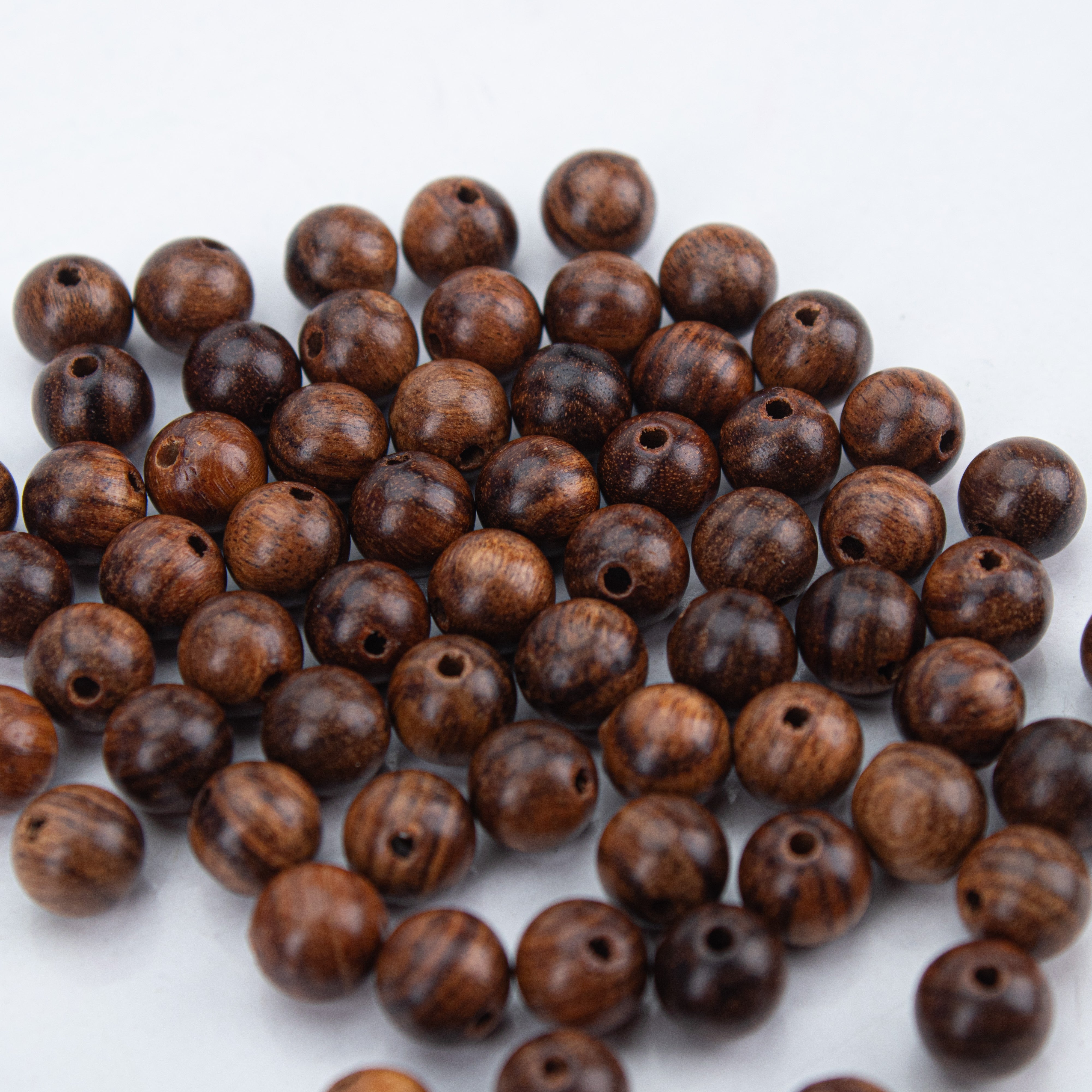 Wenge Wood Beads Dark Brown 6mm PBHC IB