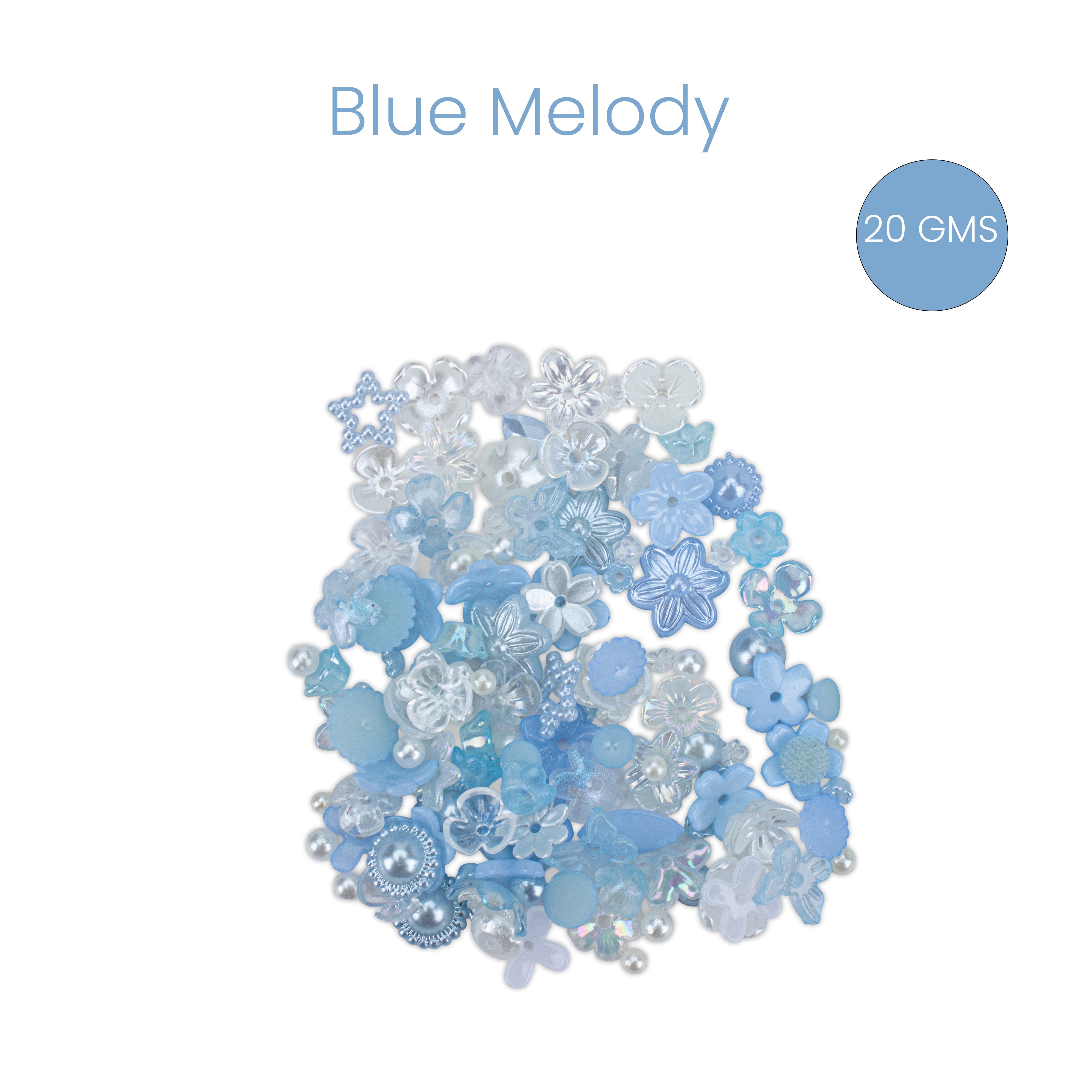 Beads  - Assorted Designs, Blue Melody, 20gm PBHC IB