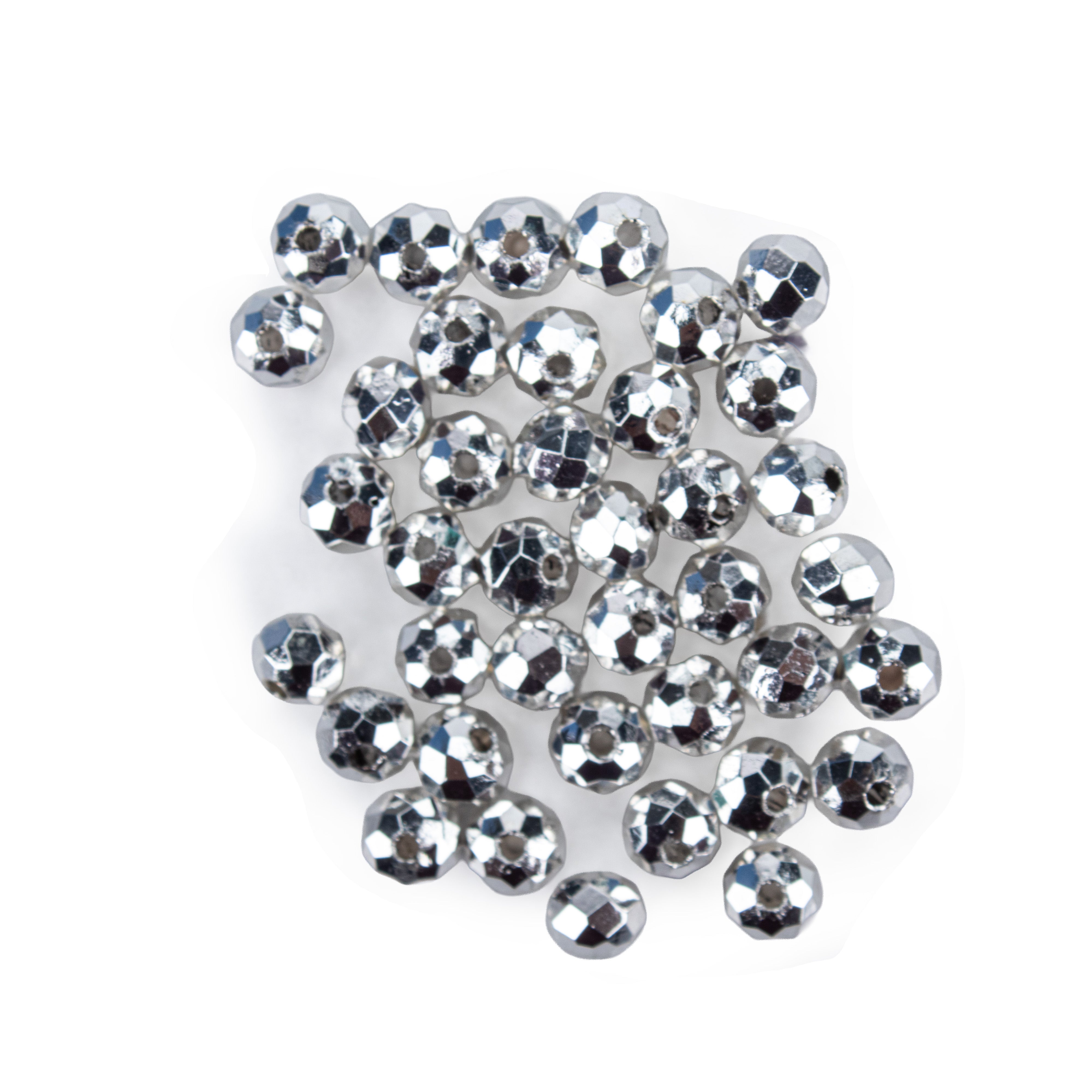 Metalized Crystal Silver 4mm 40pc PBHC IB