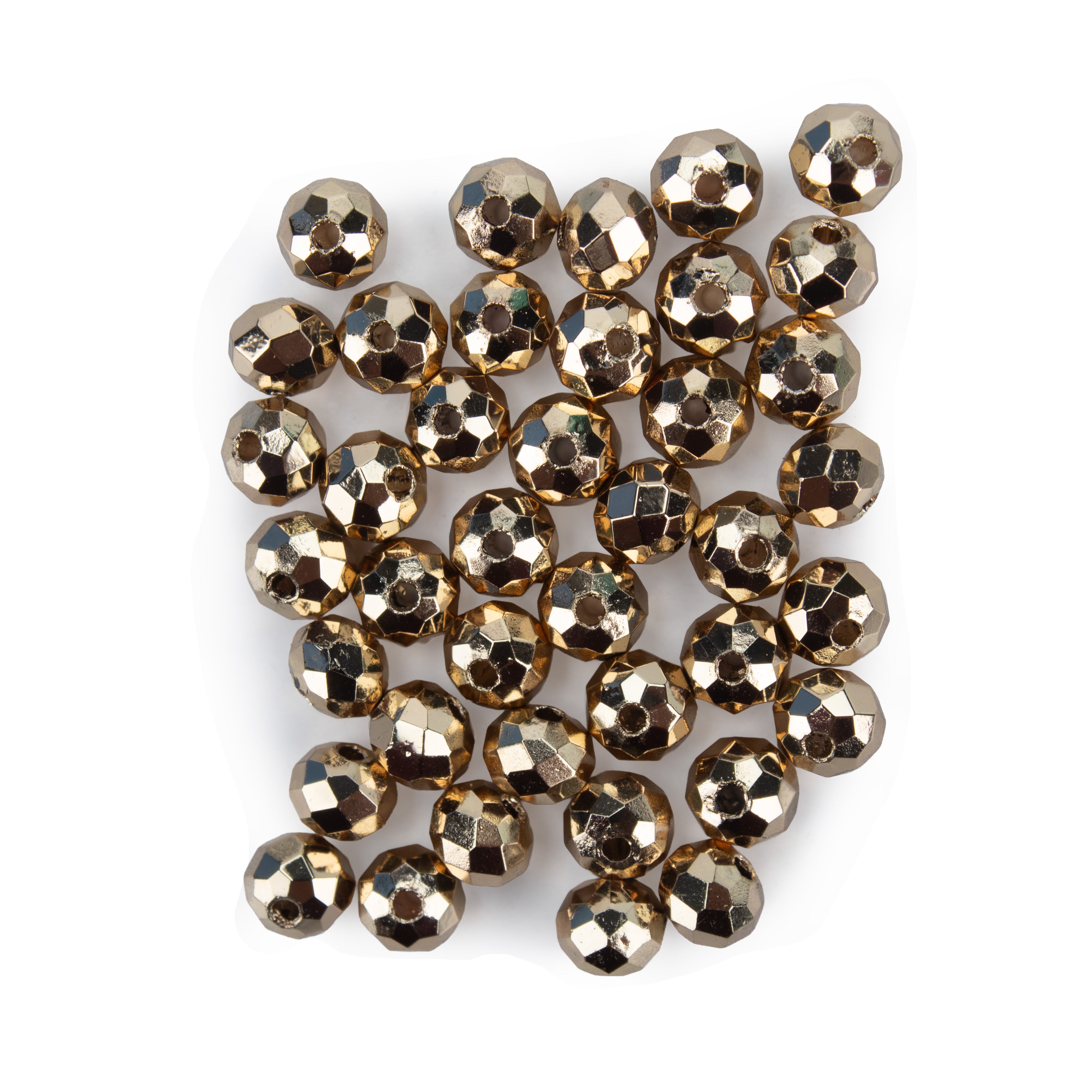 Metalized Crystal Gold 4mm 40pcs PBHC IB
