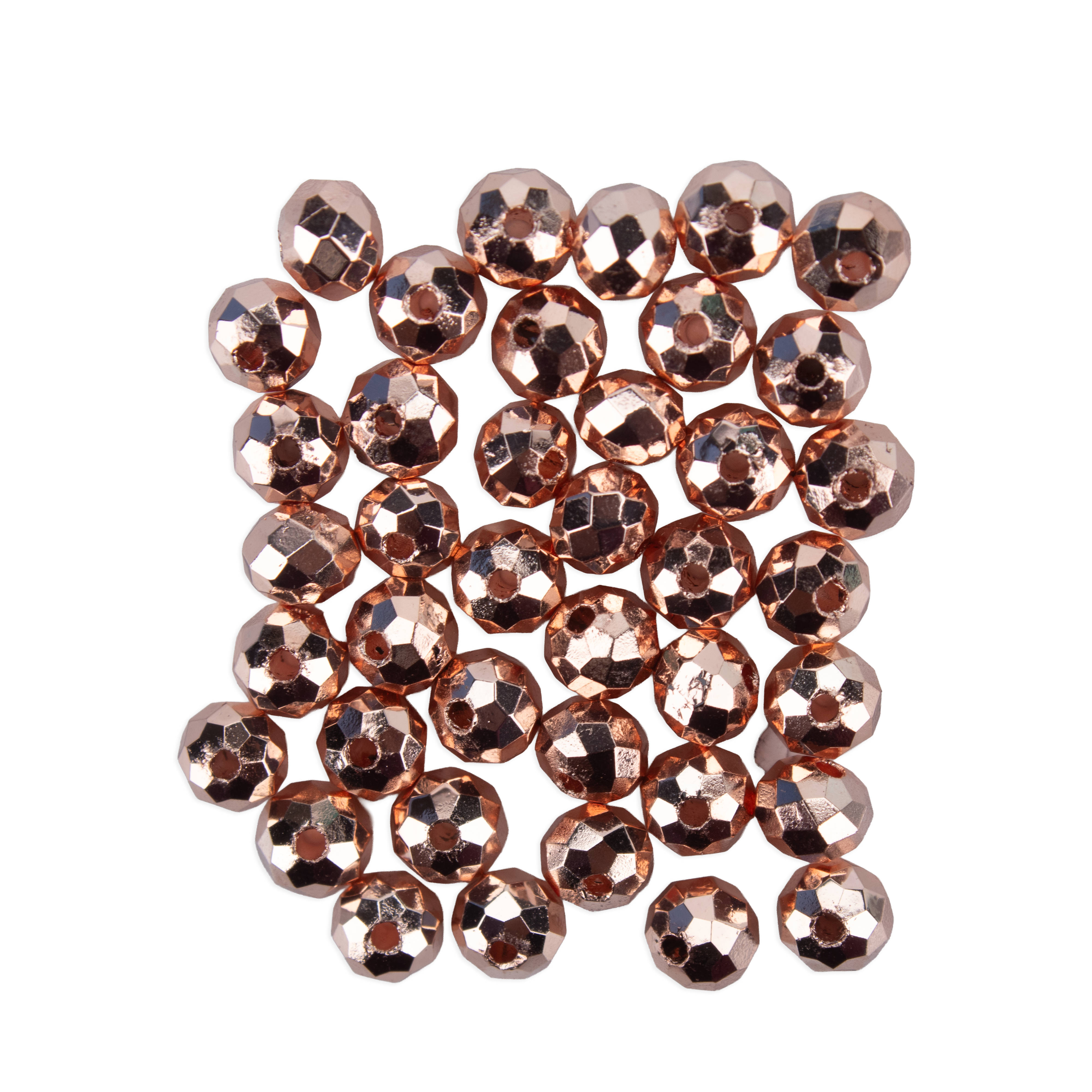 Metalized Crystal Rose Gold 4mm 40pcs PBHC IB