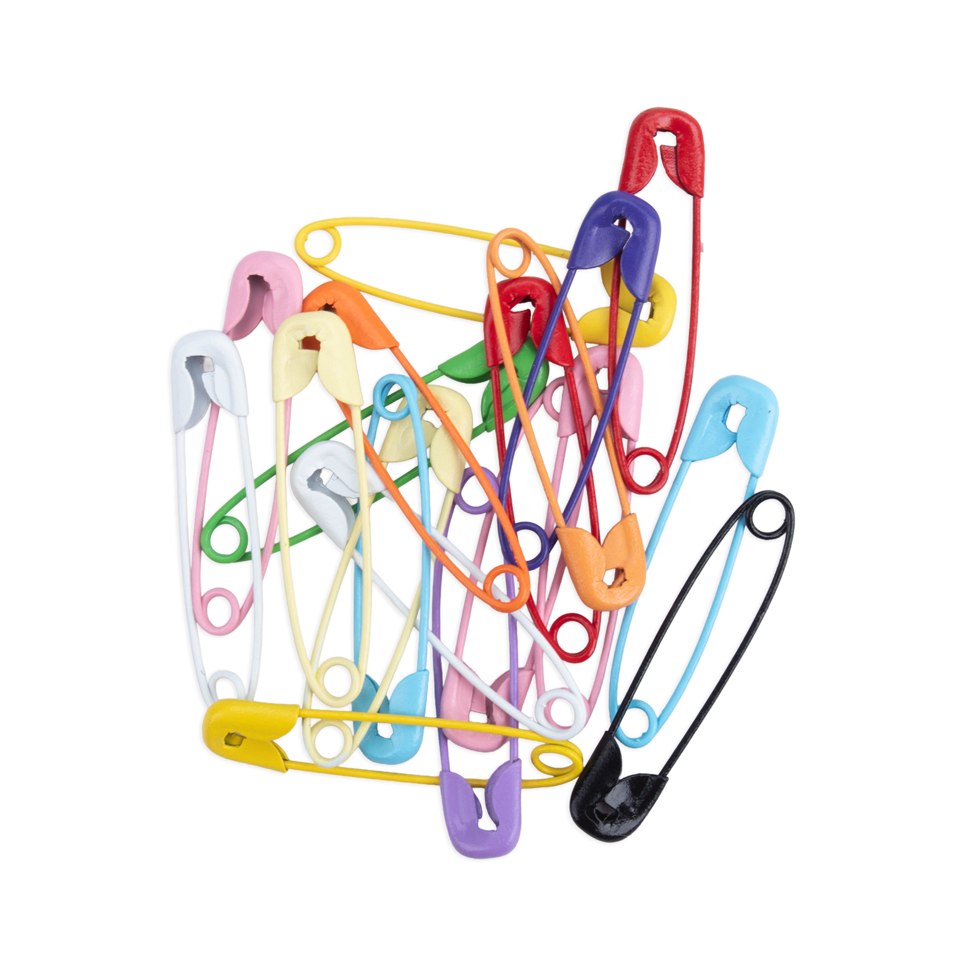 Safety Pin Assorted Colours 31mm 20pc PBHC IB