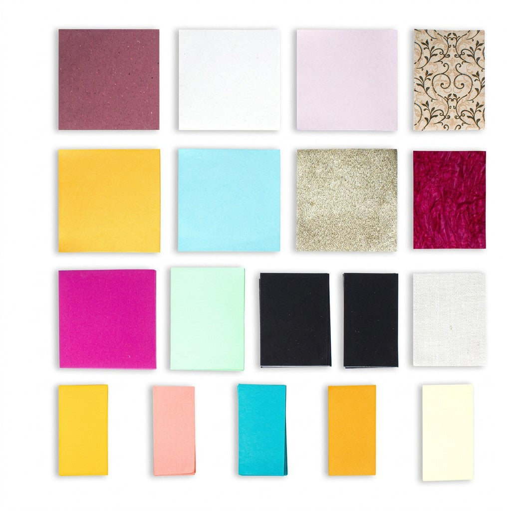 Value Pack Assorted Cut Sheets Foam Felt Jute & Paper  500G