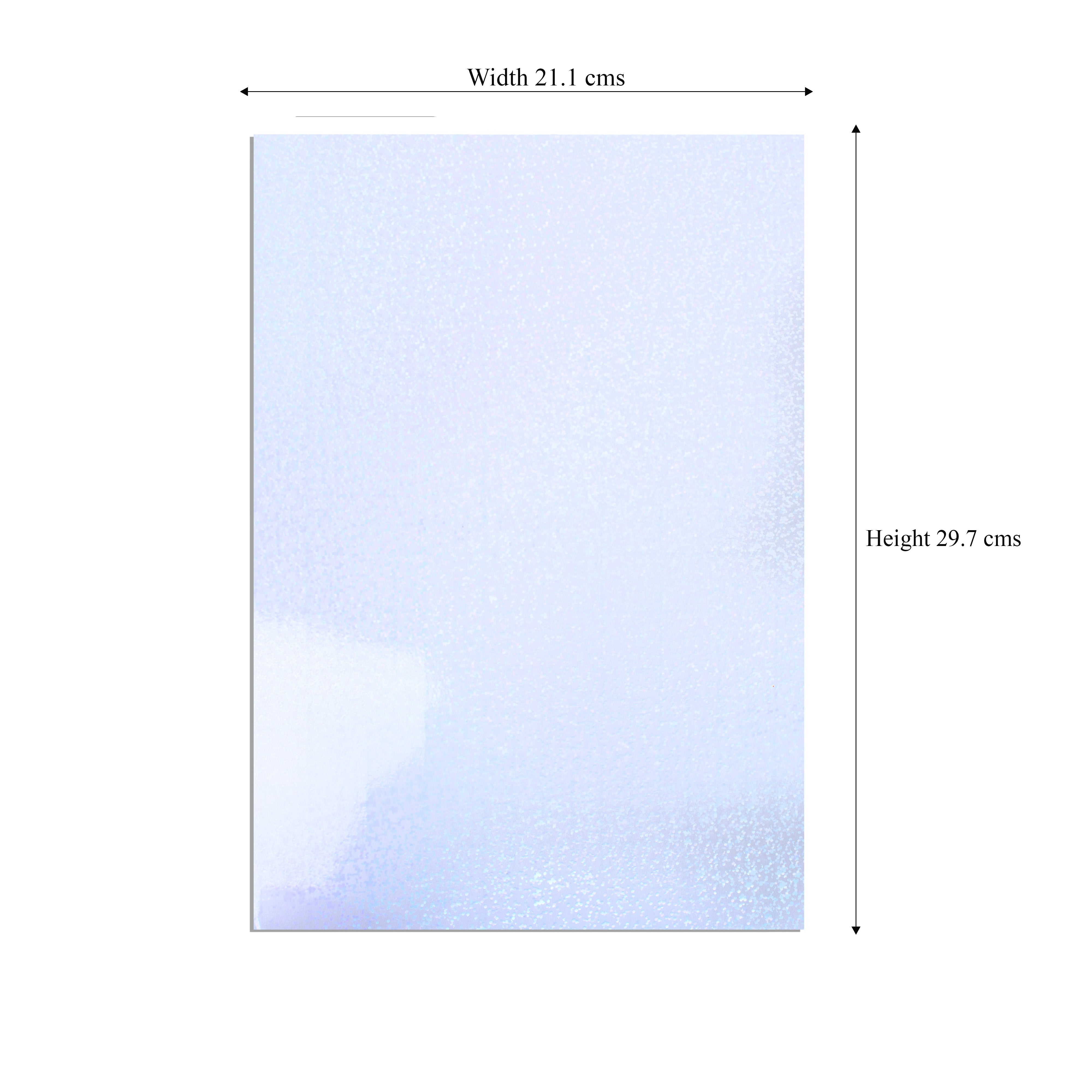 Transparent Holographic Film Tiny Sparkles A4 Sheet