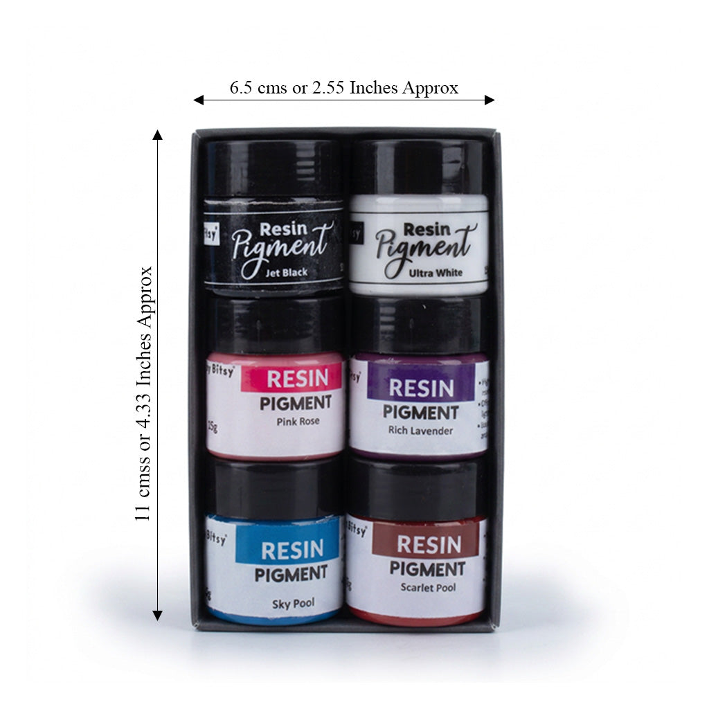 Resin Pigment 6 colours x 15g each