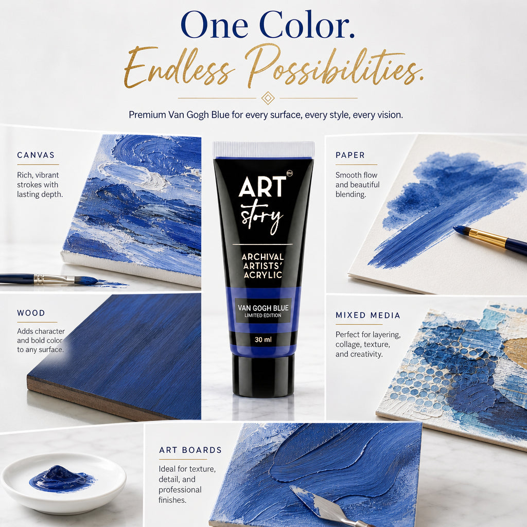Artists Acrylic Colour Van Gogh Blue 30ml Tube IB