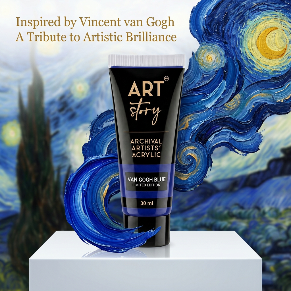 Artists Acrylic Colour Van Gogh Blue 30ml Tube IB