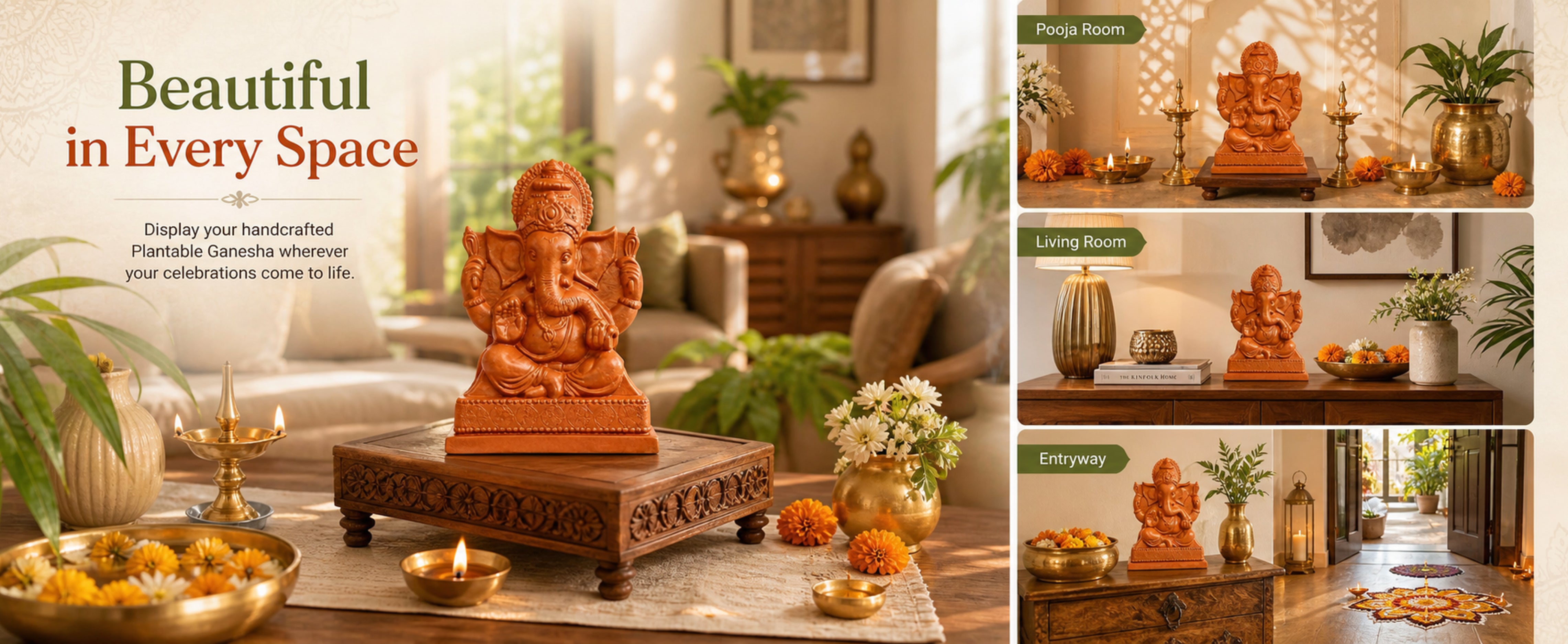 DIY Mould & Make Plantable Ganesha Kit 1 Box