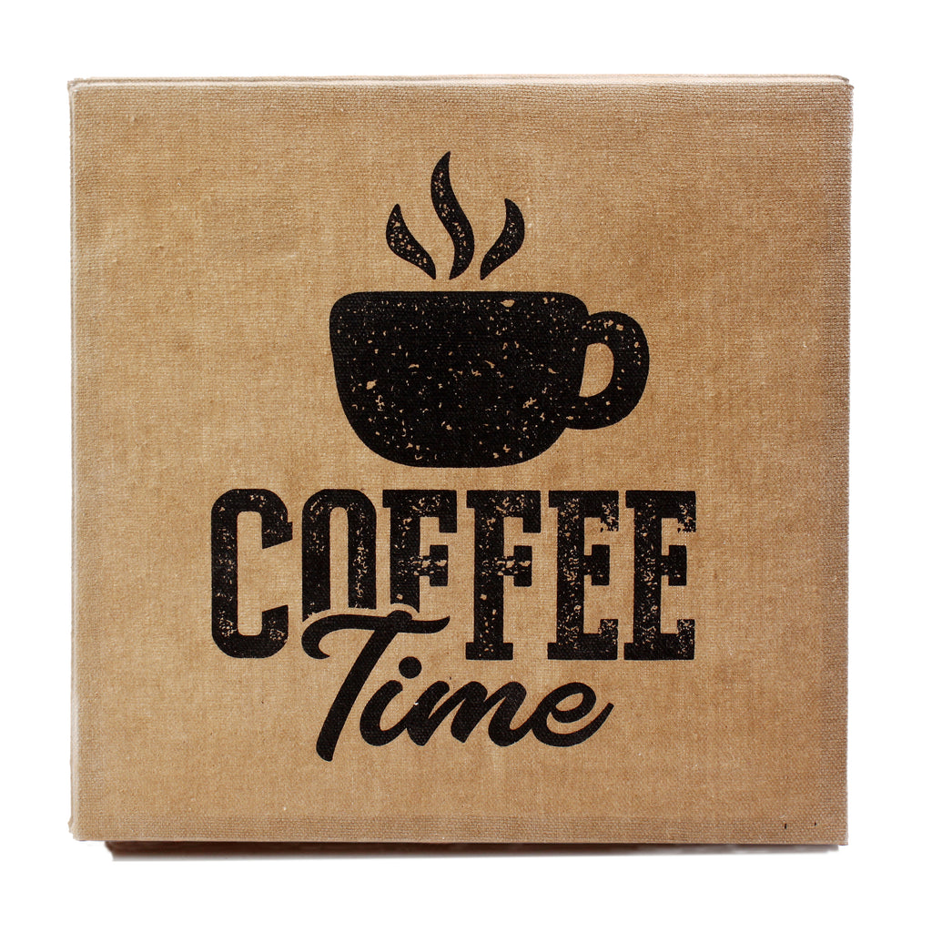 Coffee Time - Clock online Frame by Vintage Playing Cards