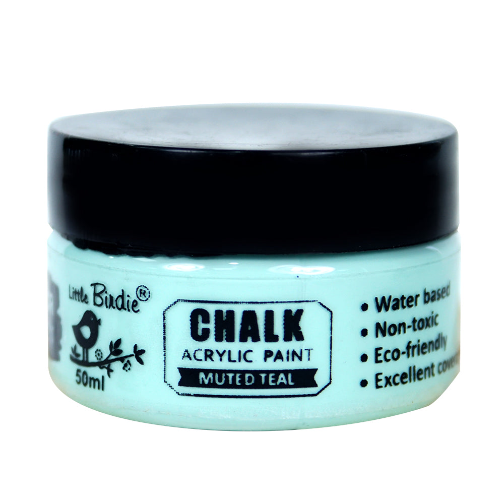 Home Decor Chalk Paint Muted Teal 50ml Bottle