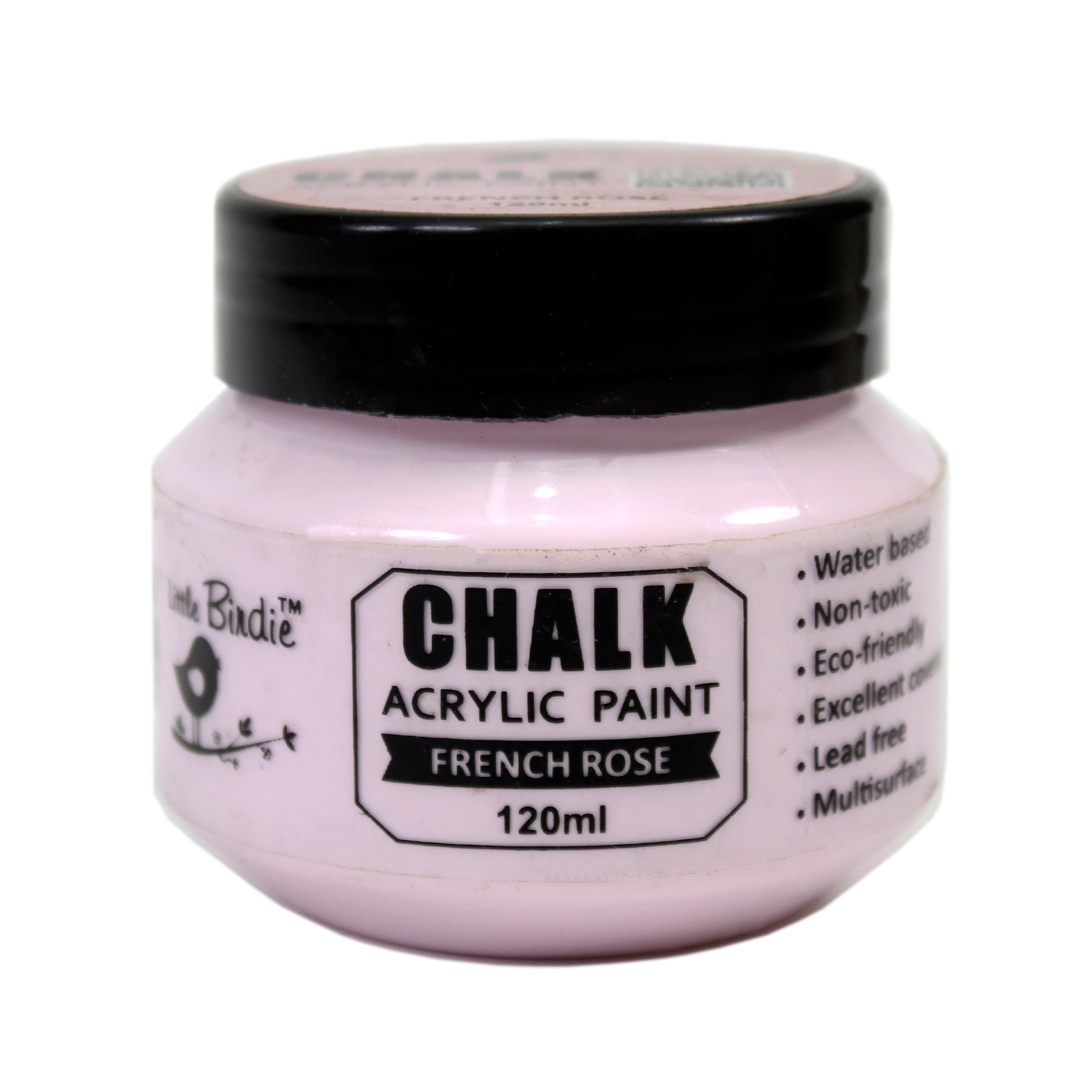 Home Decor Chalk Paint French Rose 120ml Bottle