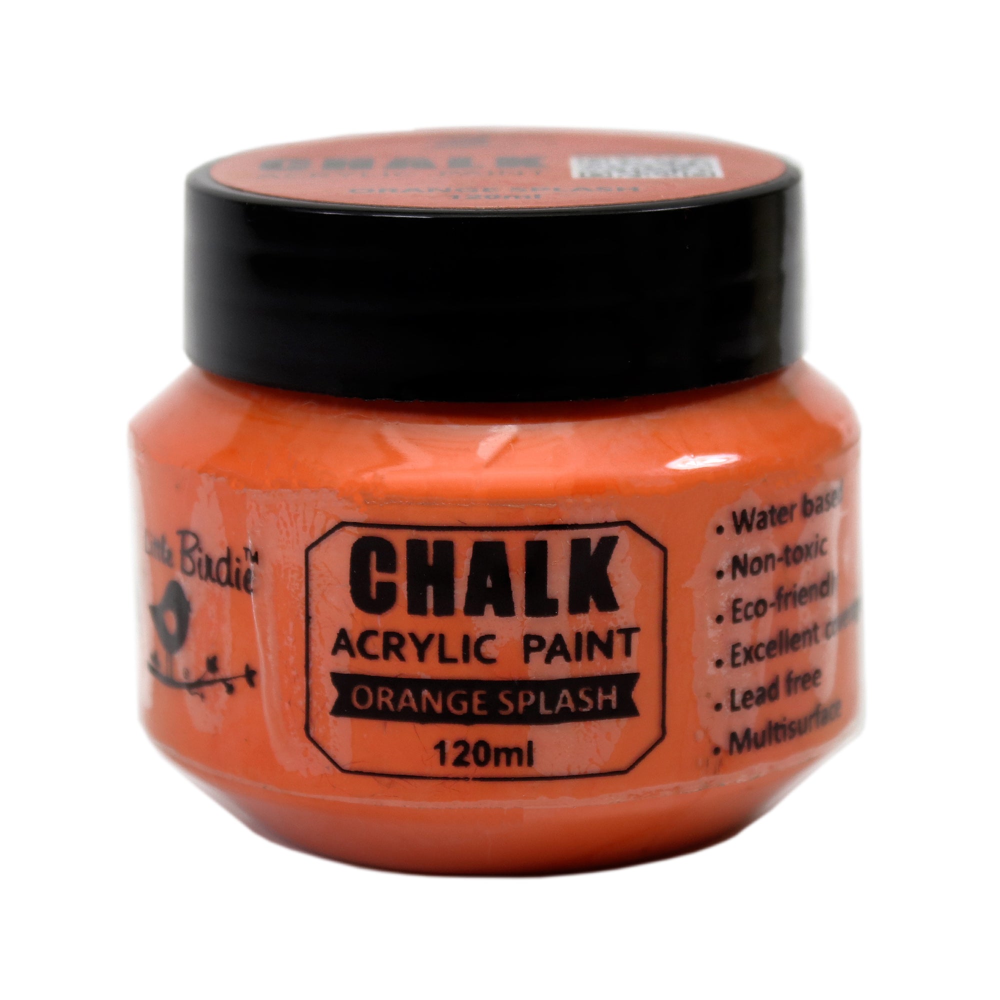 Home Decor Chalk Paint Orange Splash 120ml Bottle