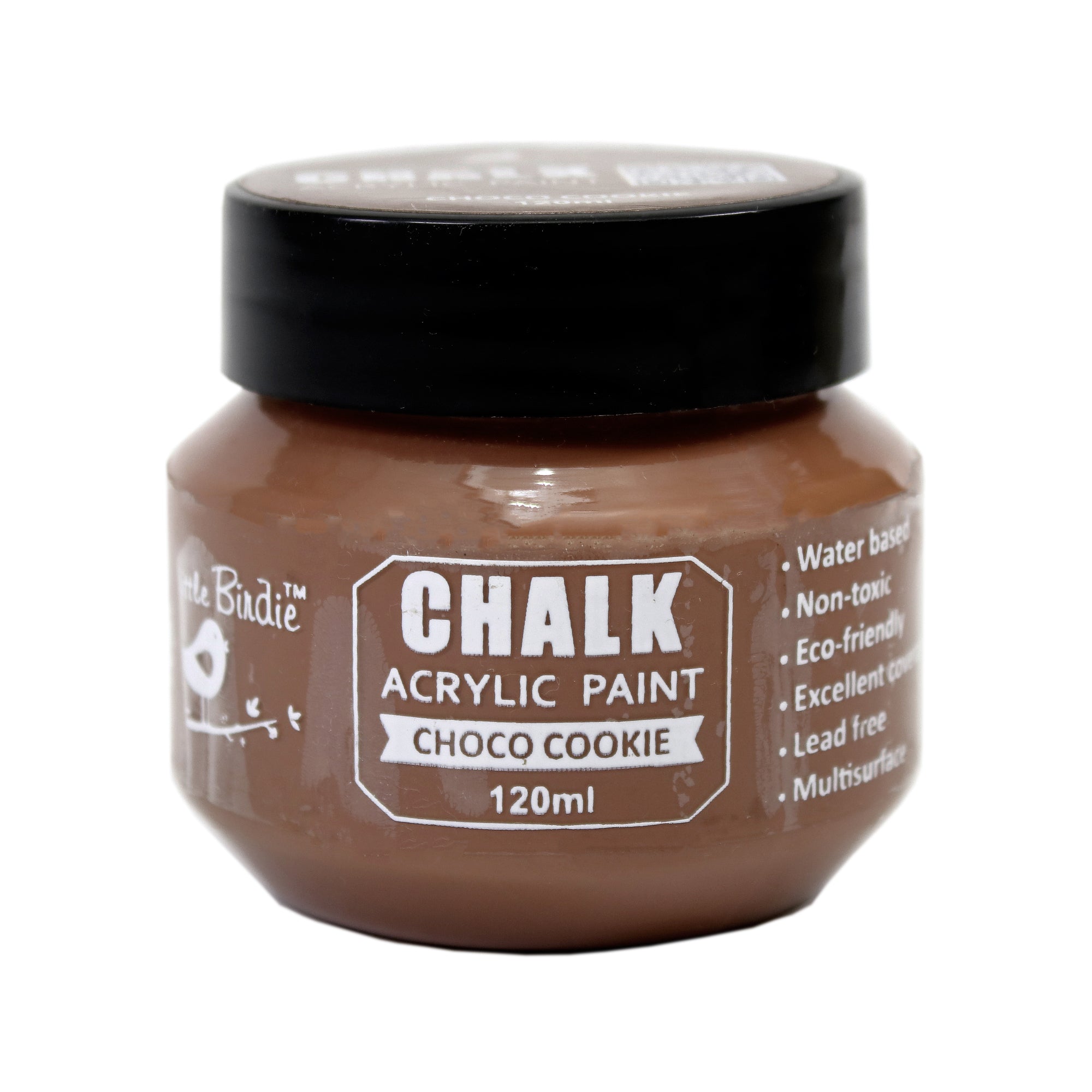 Home Decor Chalk Paint Choco Cookie 120ml Bottle