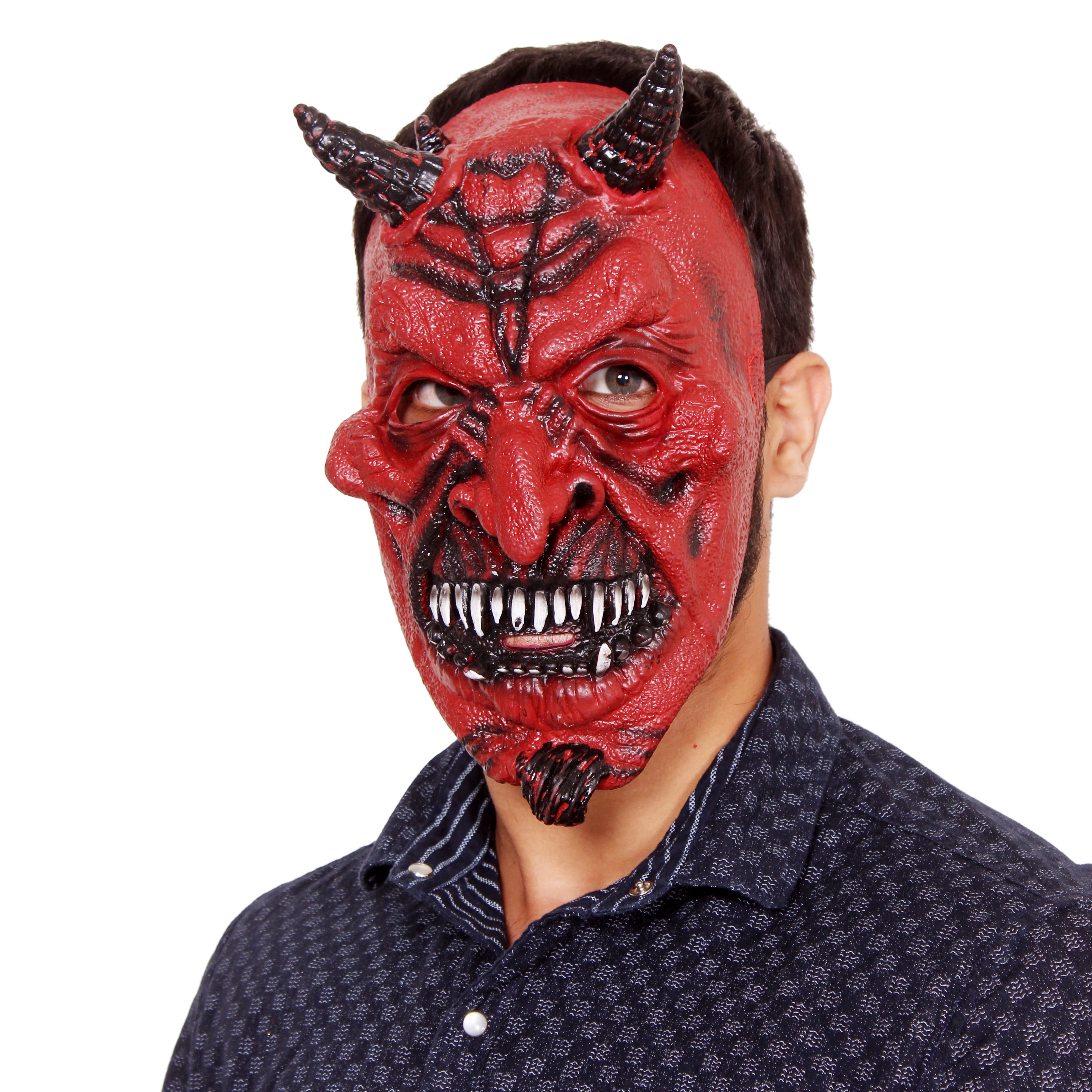 Devil Latex Mask - Red Demon 1pc