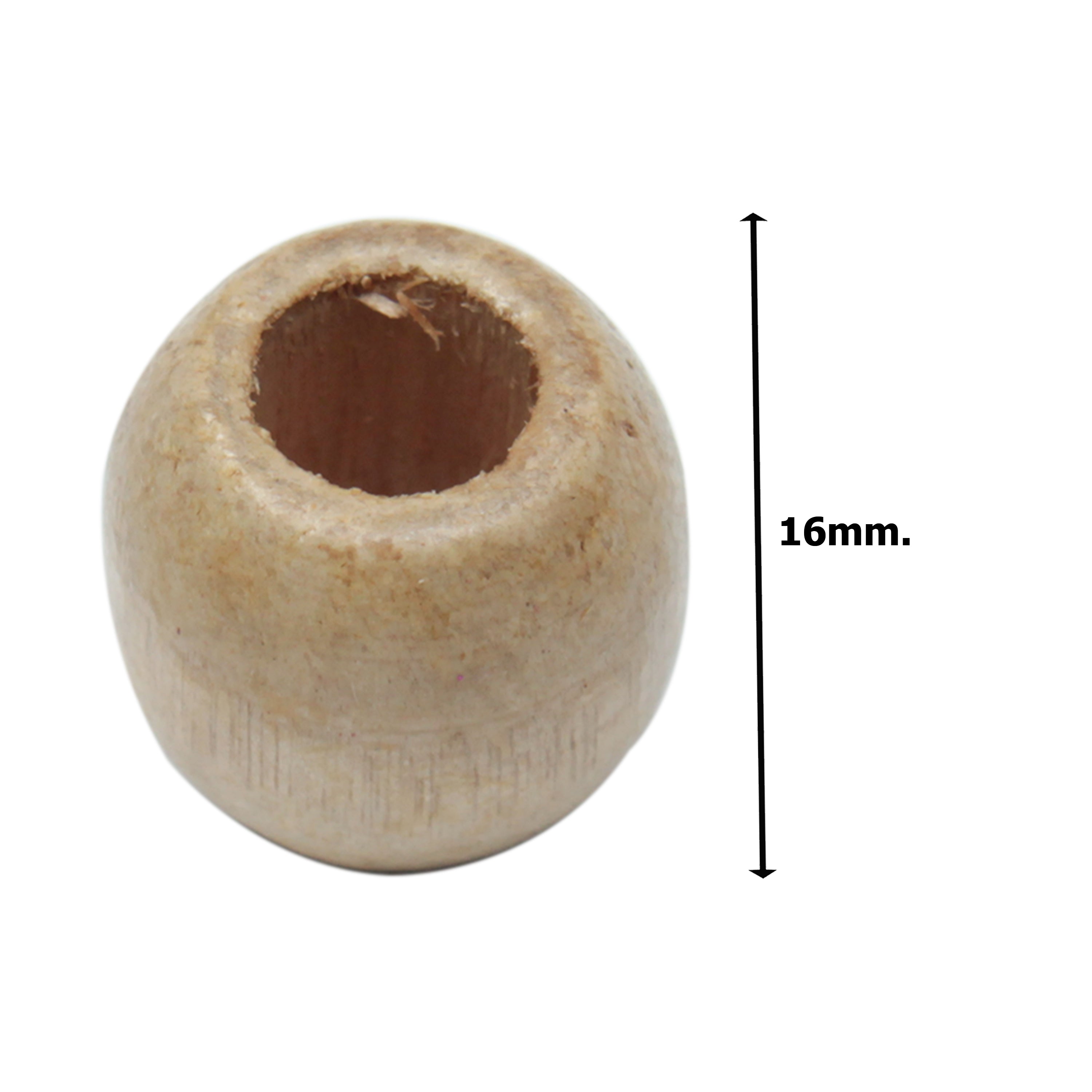 Wooden Beads 16Mm Oval Polished 10Pcs