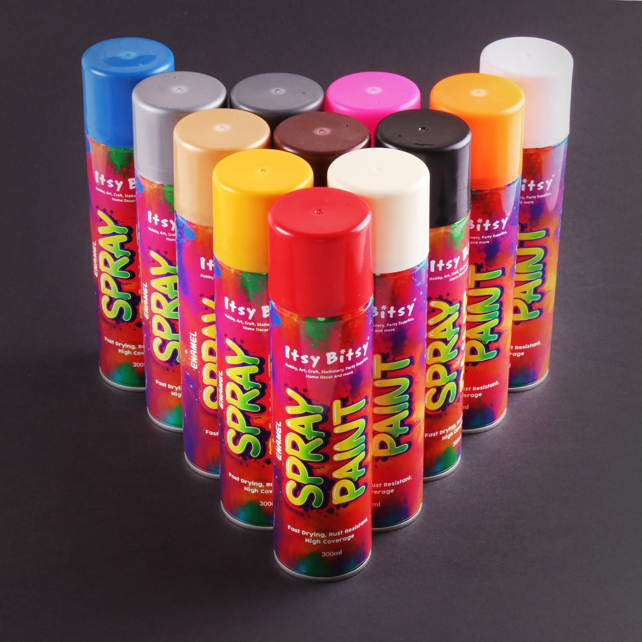 Spray Paints Bonanza Bundle - Pack of 12 Colors