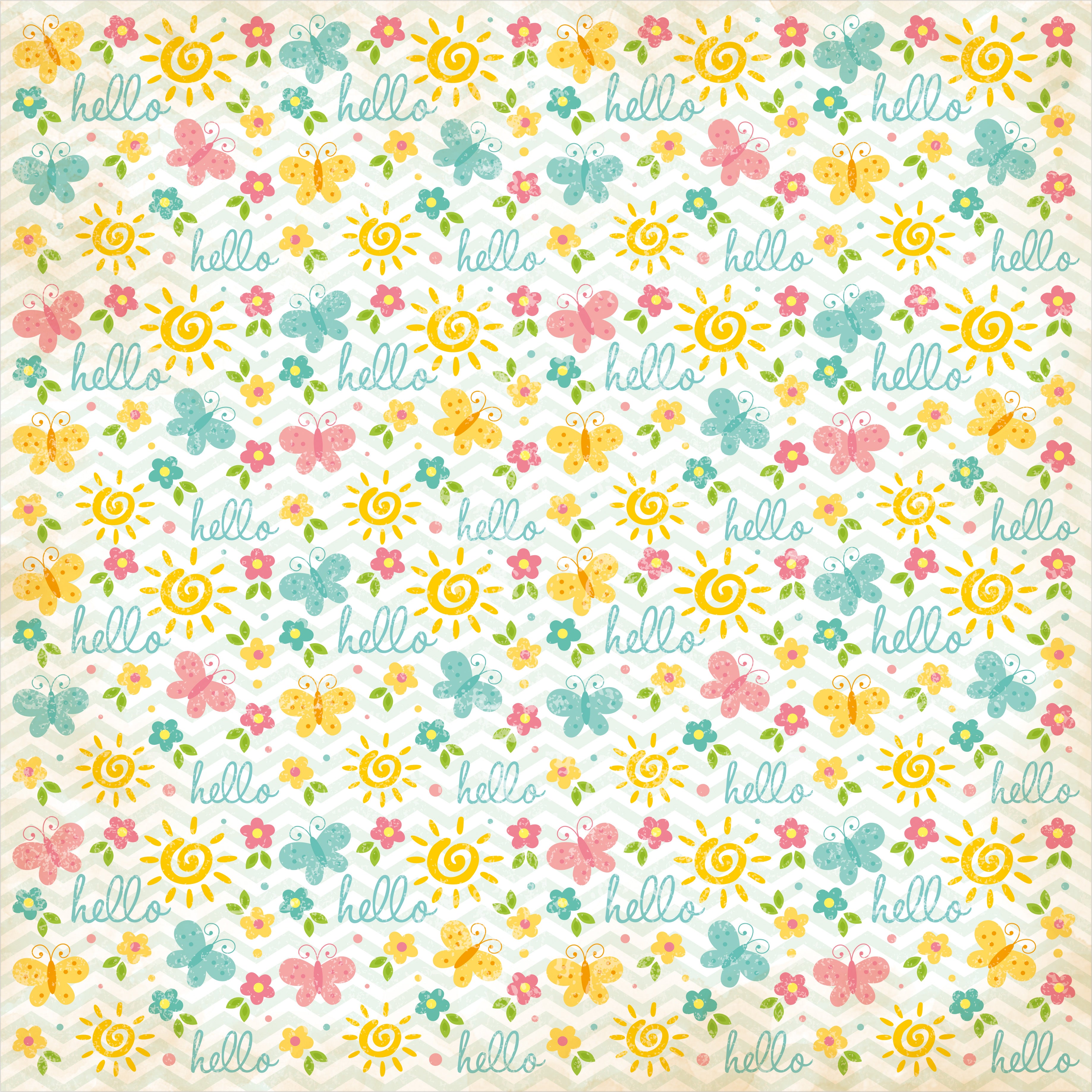 Paper Pack 12In X 12In Sunshine And Lemonade 12Sheets 230Gsm Ib