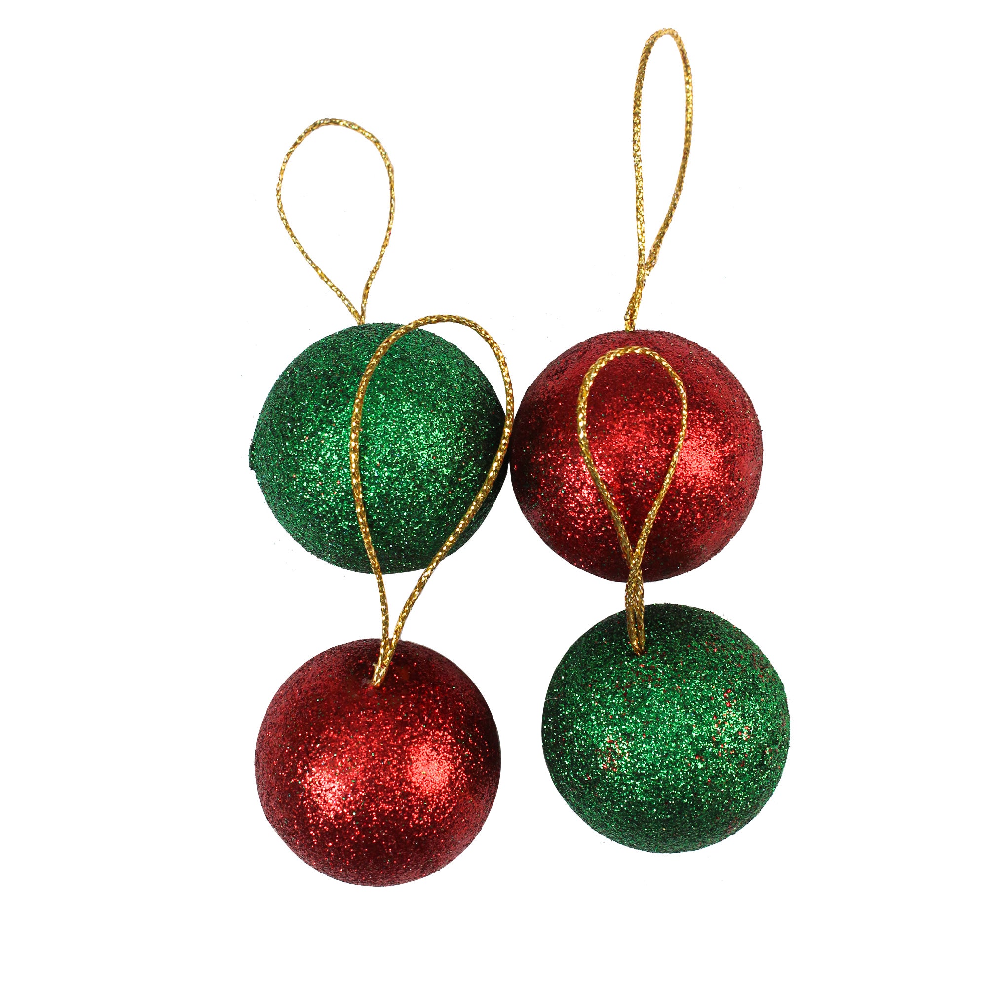 Handmade Christmas Ornaments - Traditional Colours, Assorted