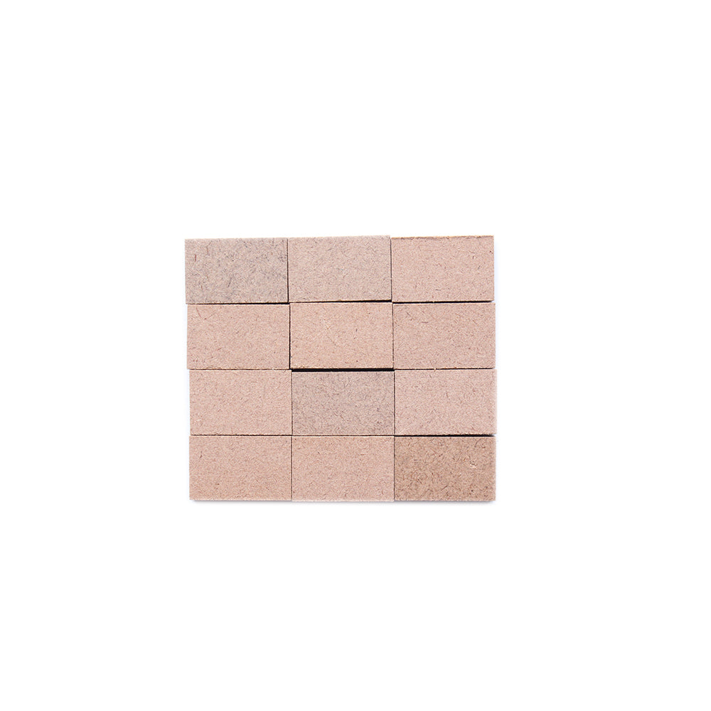Mdf Shapes Rectangle 1.5 X 2.5Cm 5.5Mm Thick 100G Lb