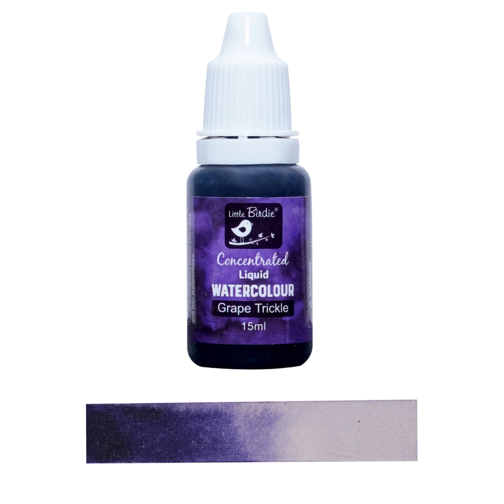Concentrated Liquid Watercolour Ink Grape Trickle 15Ml