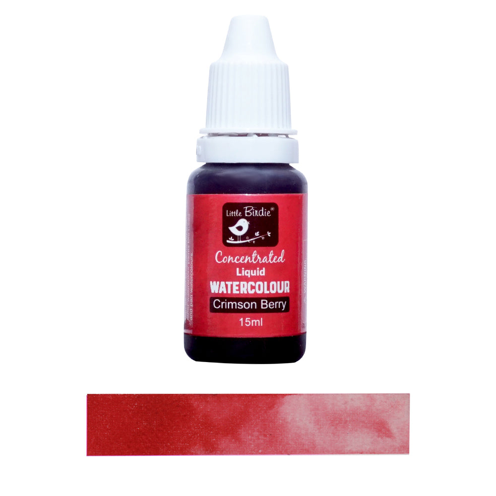 Concentrated Liquid Watercolour Ink Crimson Berry 15Ml