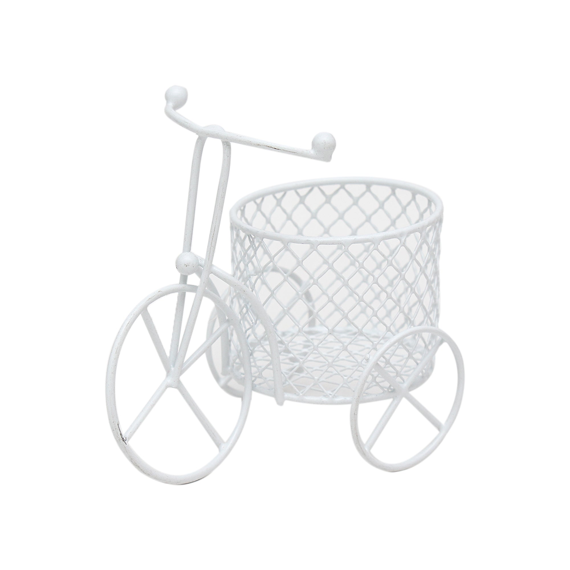 Little Birdie Metal Bicycle Round - White