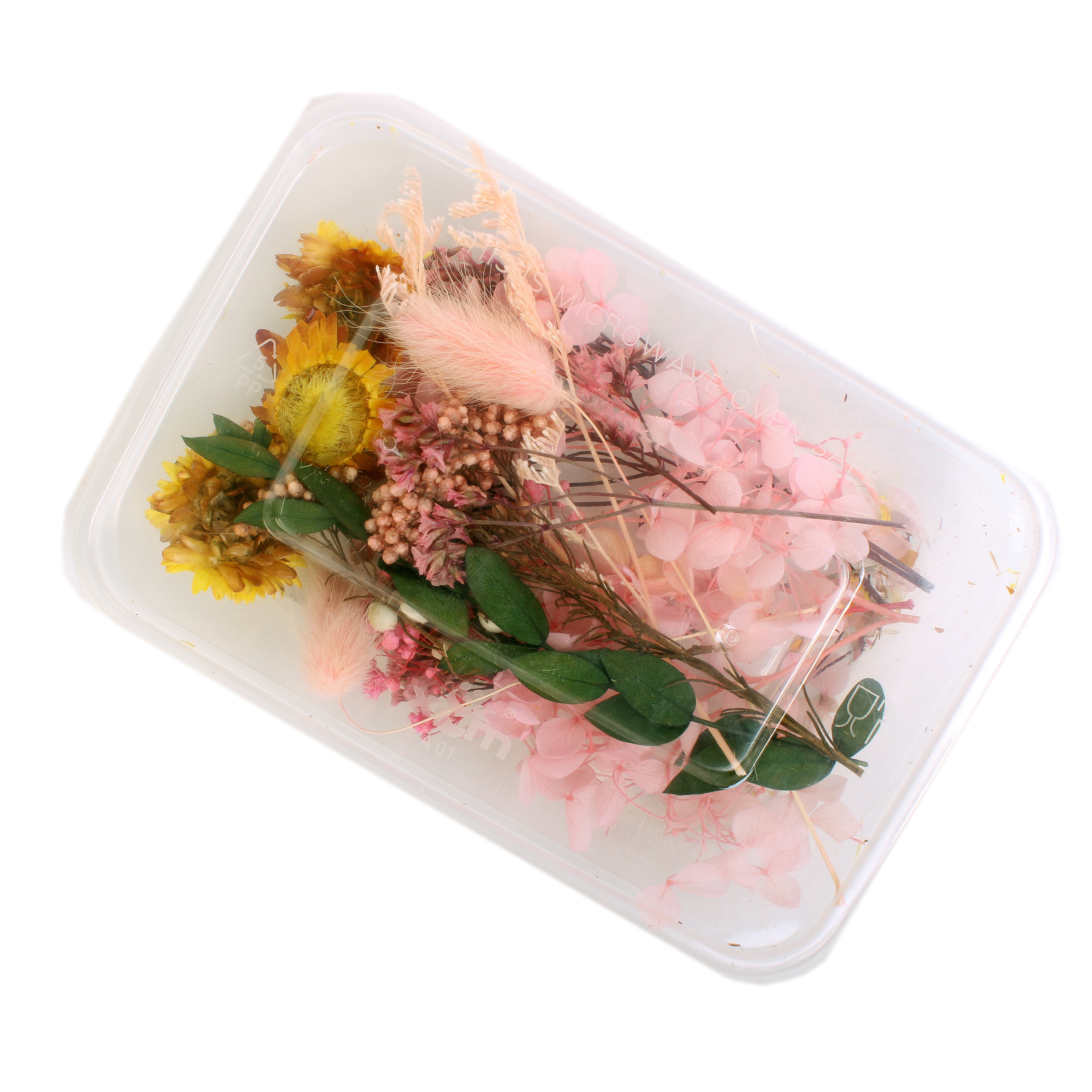 Assorted Natural Dried Flowers Rosy Glow Blossoms 1Box Ib