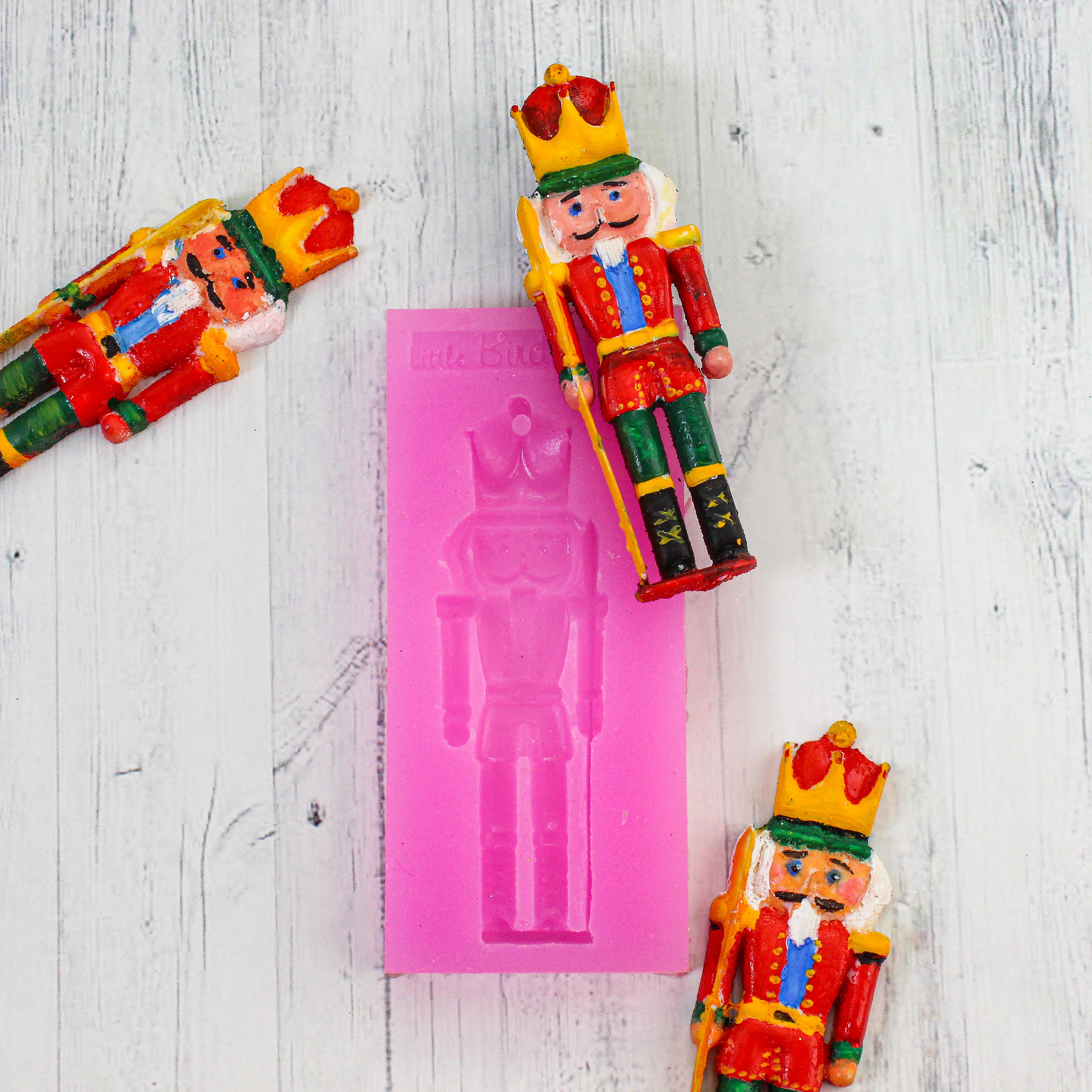 Silicone Mould Nutcracker - W 1.456 X L 3.54inch, D - 10mm, 1pc