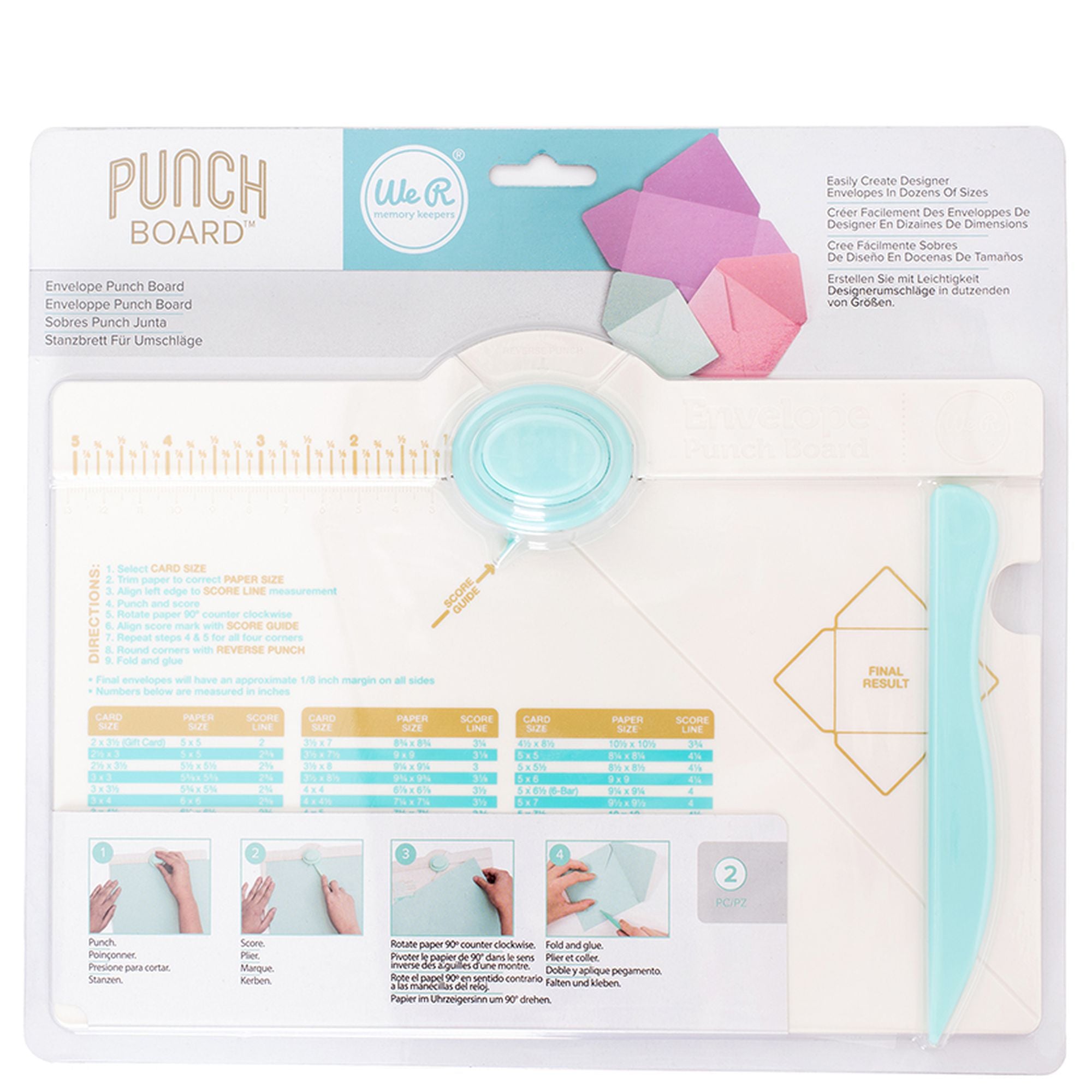 Wr Envelope Punch Board 1Pc Pack