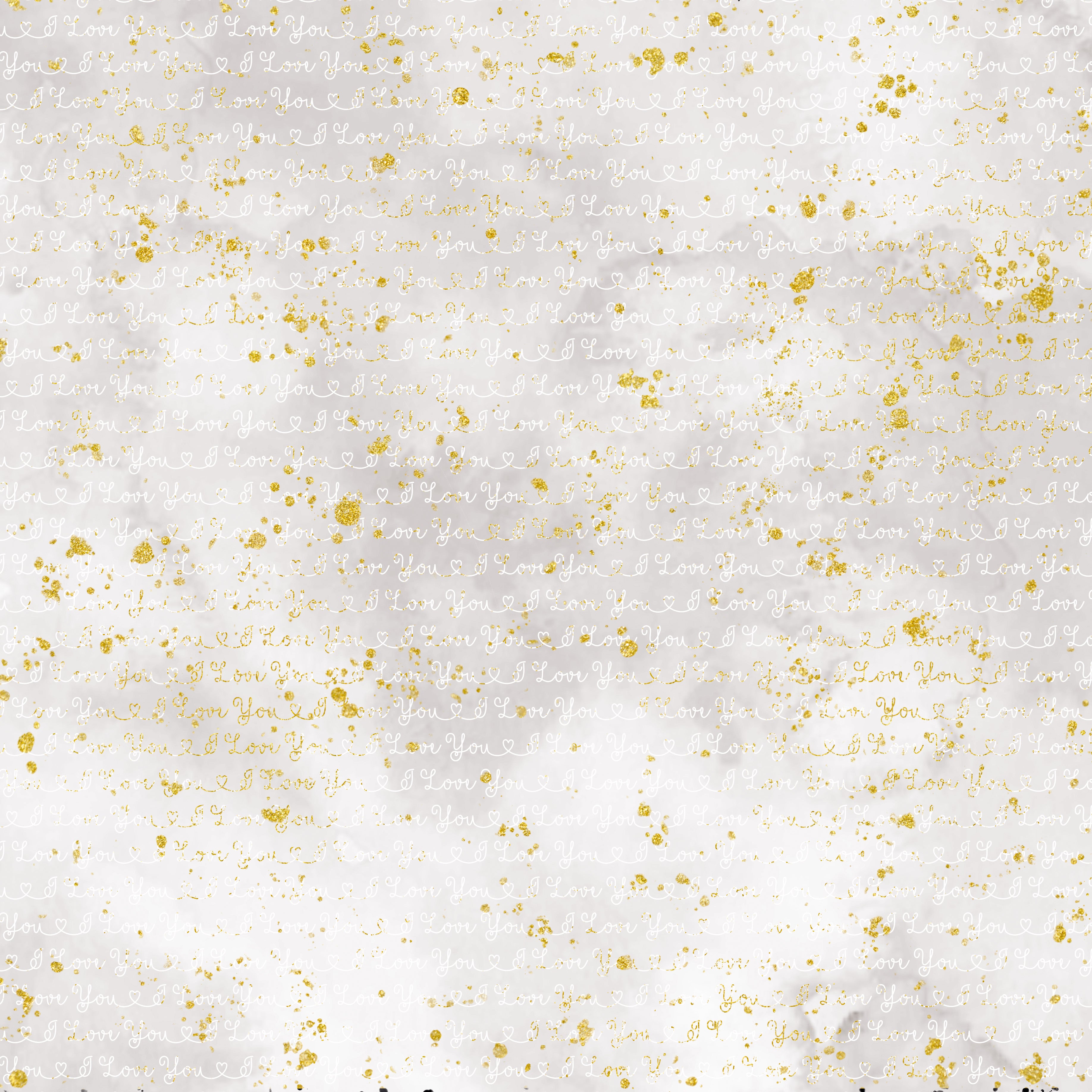 Printed Cardstock Pack 12 x 12, 12 Sheets, 250gsm - True Love