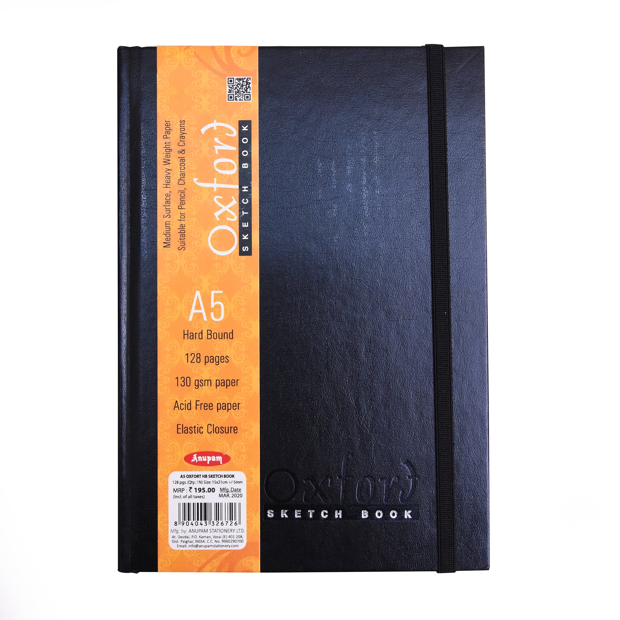 Oxford Sketch Drawing Book Hard Bound A5 140Gsm 124Pages An