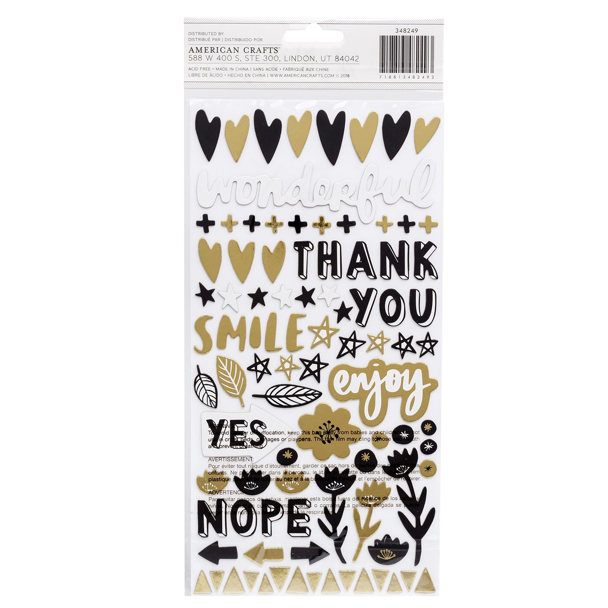 Amy Tangerine Thickers shine on Icon Gold Foil 180Pcs Pack